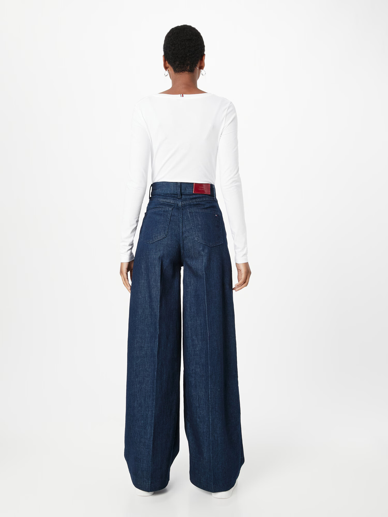 TOMMY HILFIGER Pantaloni cu cute albastru închis - Pled.ro