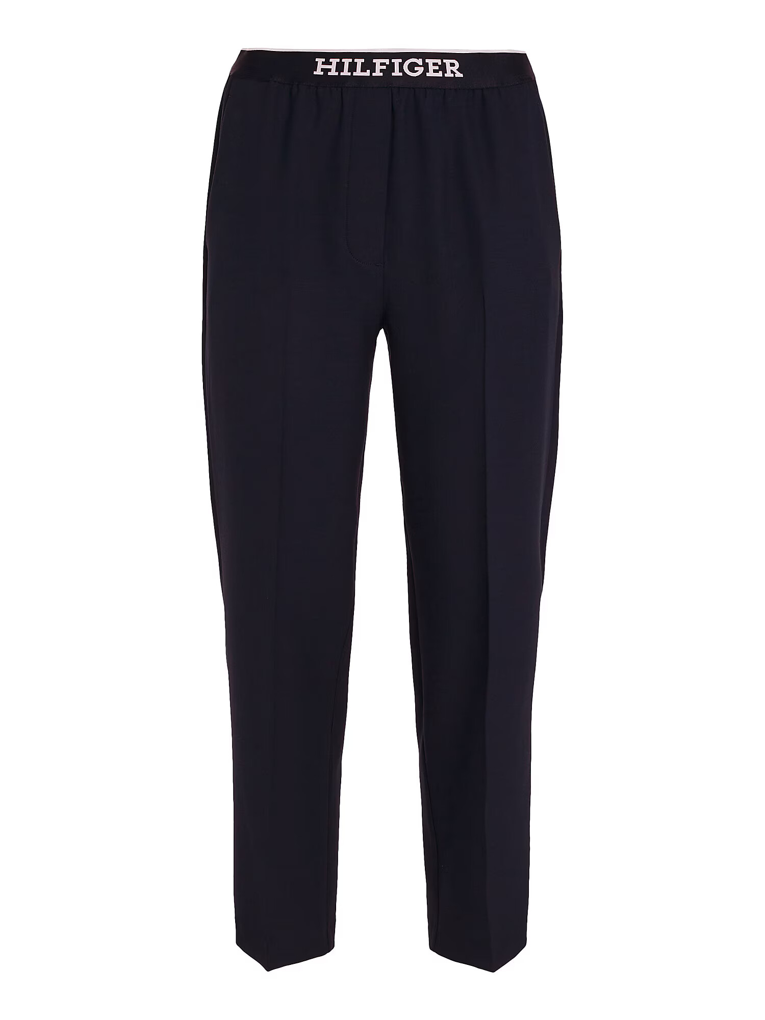 TOMMY HILFIGER Pantaloni cu dungă bleumarin / alb - Pled.ro