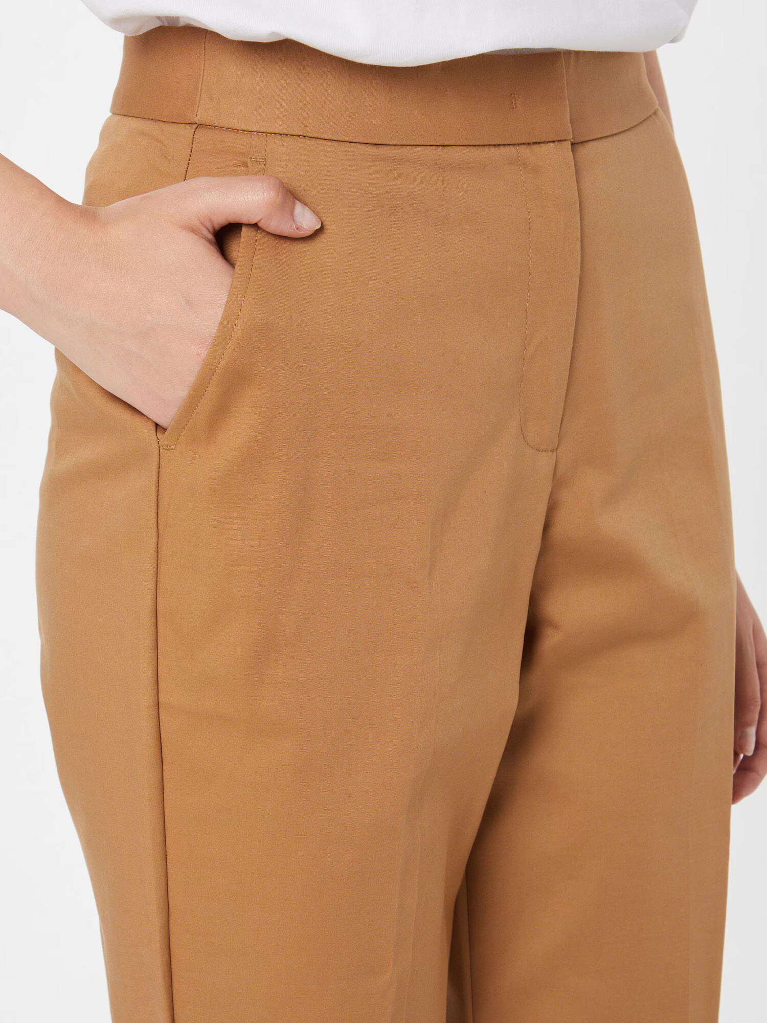 TOMMY HILFIGER Pantaloni cu dungă maro caramel - Pled.ro