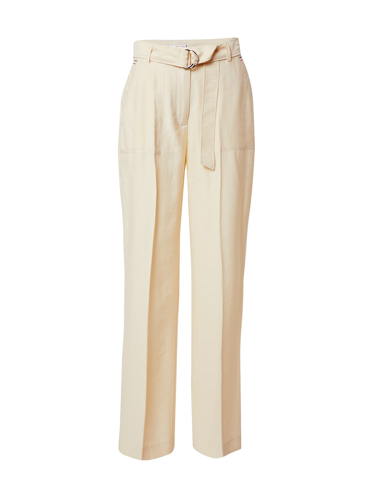 TOMMY HILFIGER Pantaloni cu dungă ' X ABOUT YOU WL BELTED PANT' bej - Pled.ro