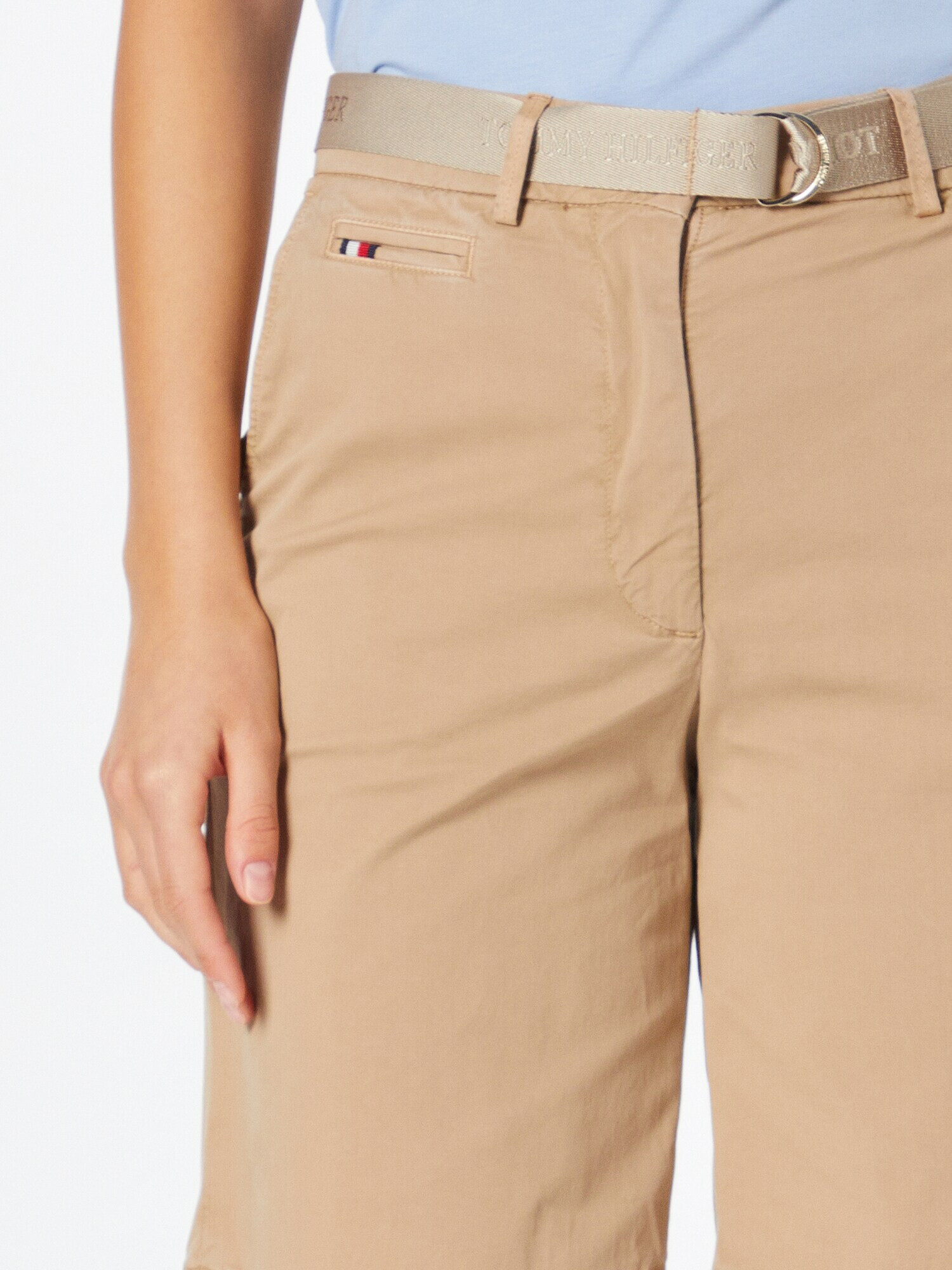 TOMMY HILFIGER Pantaloni eleganți bej închis - Pled.ro