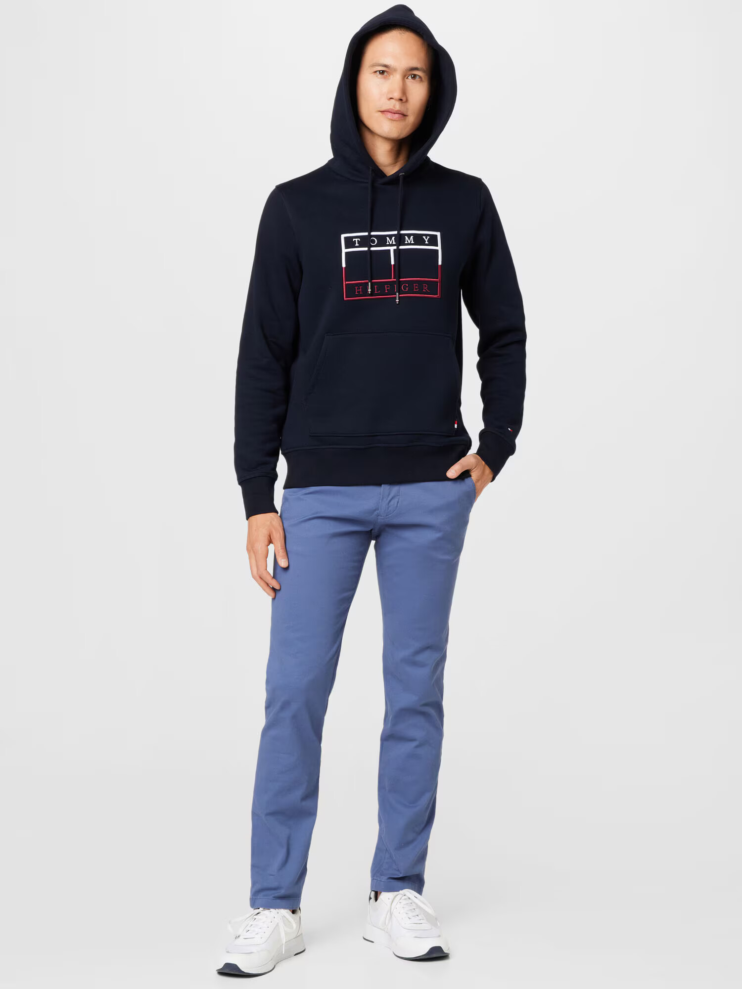 TOMMY HILFIGER Pantaloni eleganți 'Bleecker' albastru fumuriu - Pled.ro