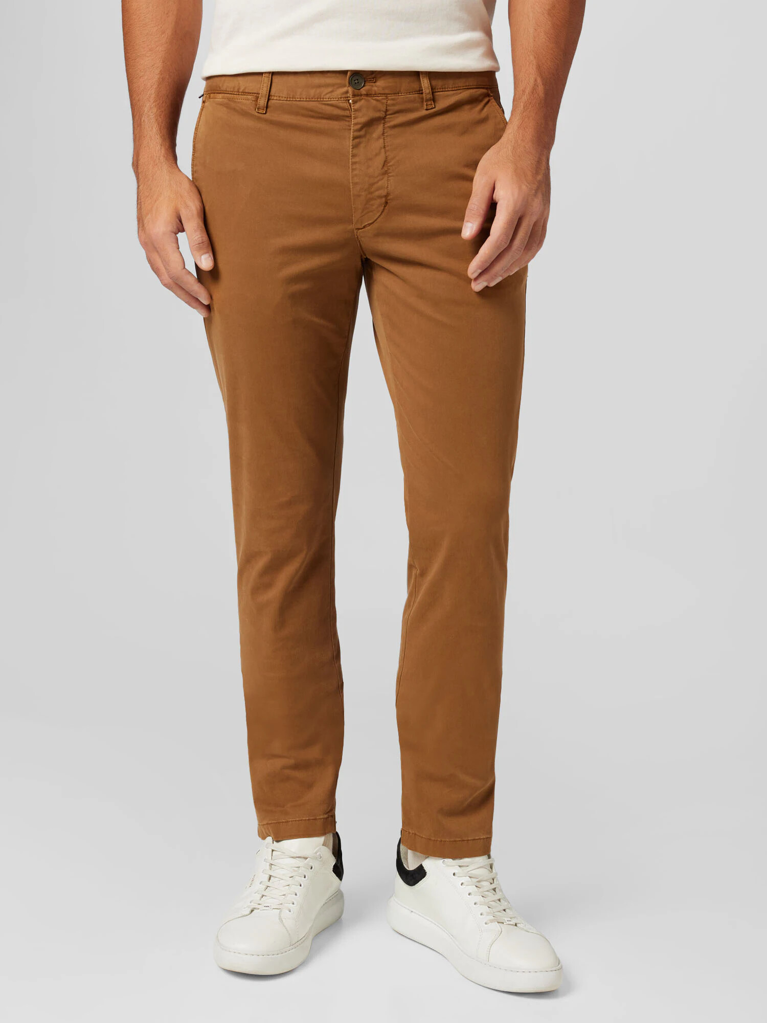 TOMMY HILFIGER Pantaloni eleganți maro caramel - Pled.ro