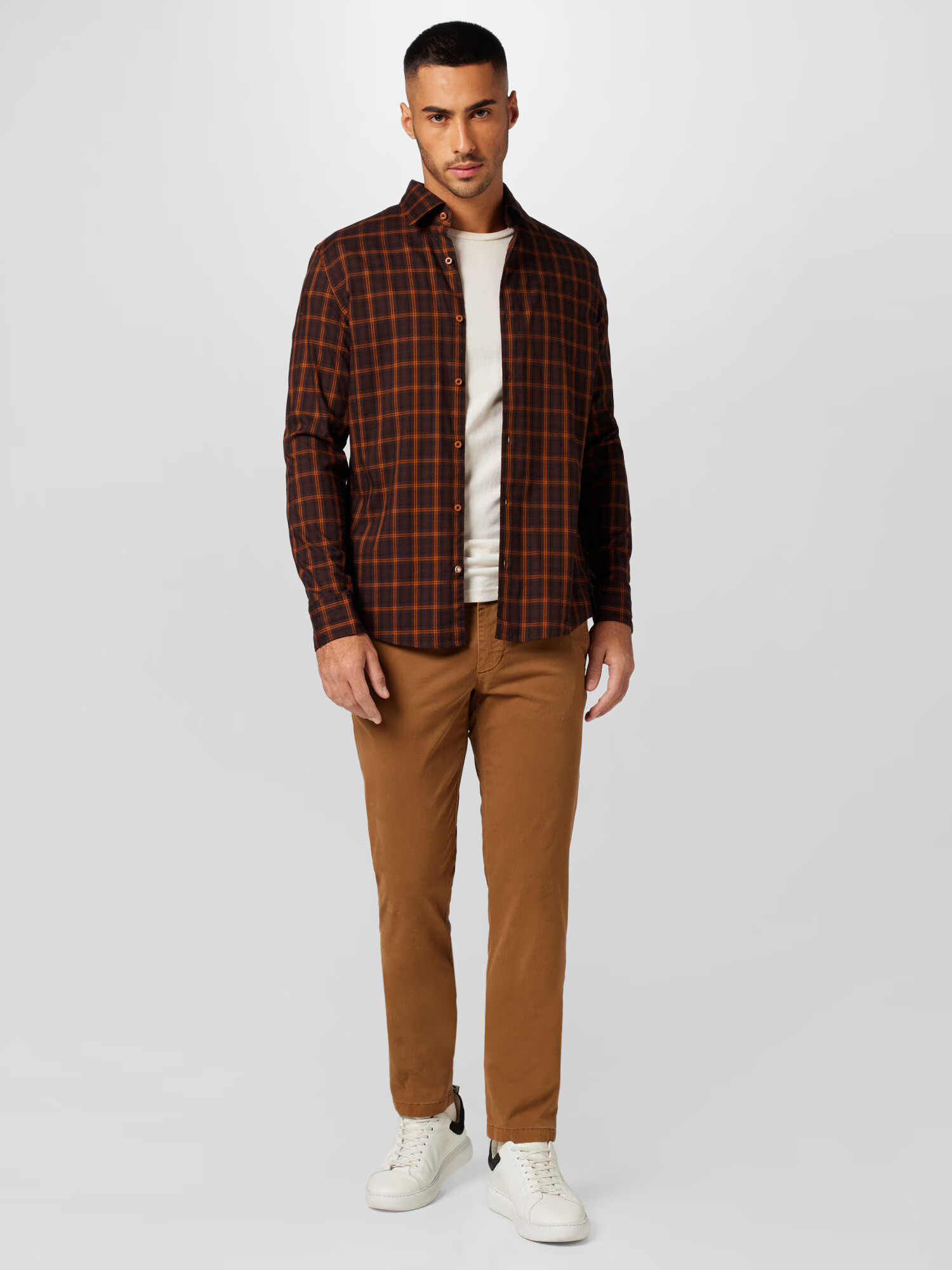 TOMMY HILFIGER Pantaloni eleganți maro caramel - Pled.ro