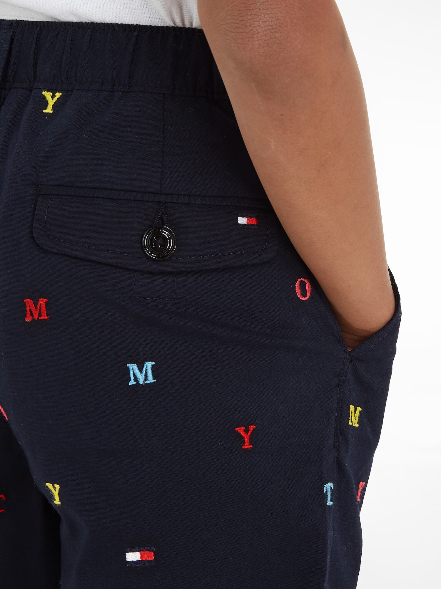 TOMMY HILFIGER Pantaloni 'EMBRO' albastru / albastru marin / galben / roșu / alb - Pled.ro