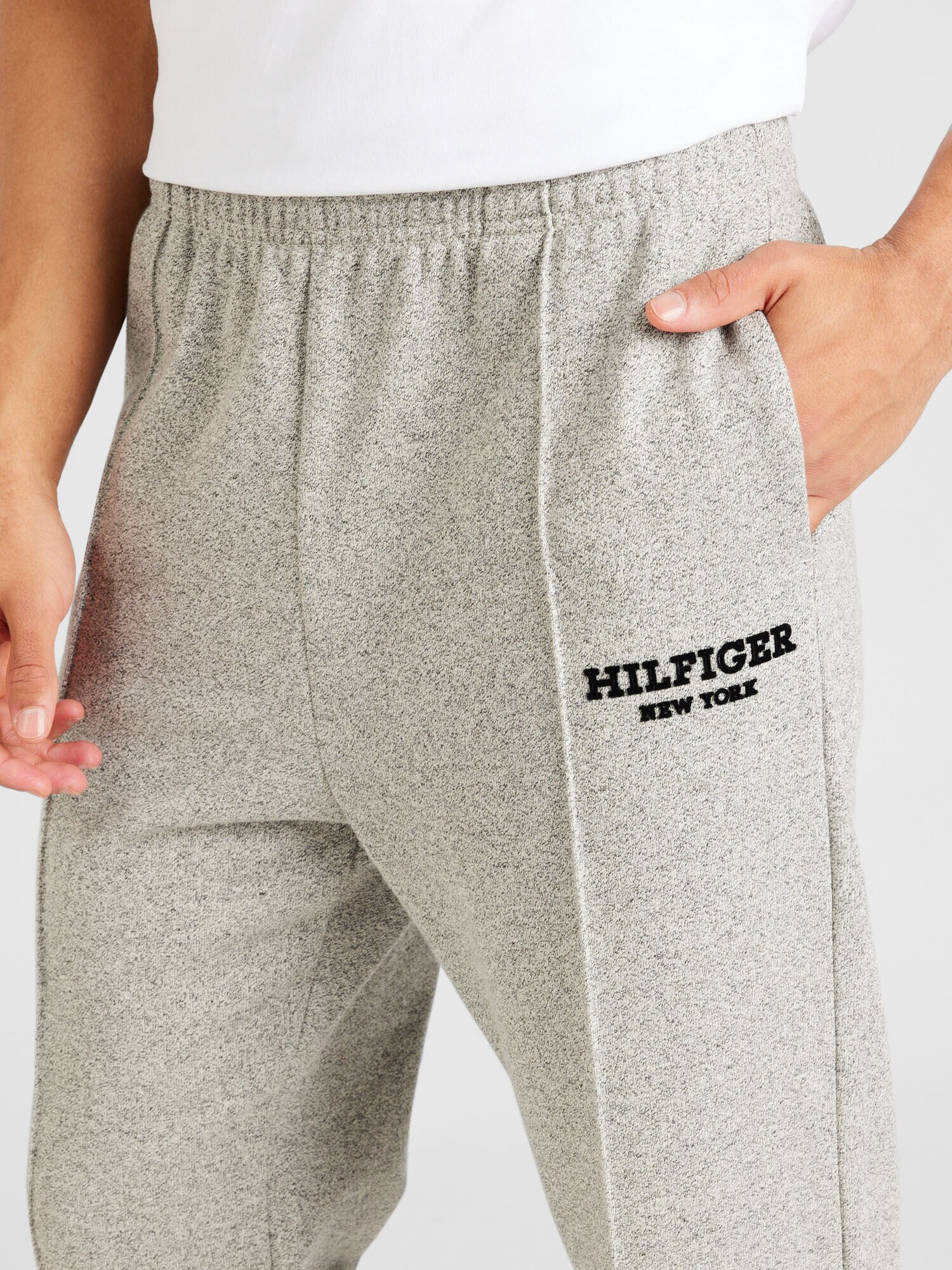 TOMMY HILFIGER Pantaloni gri amestecat / negru - Pled.ro