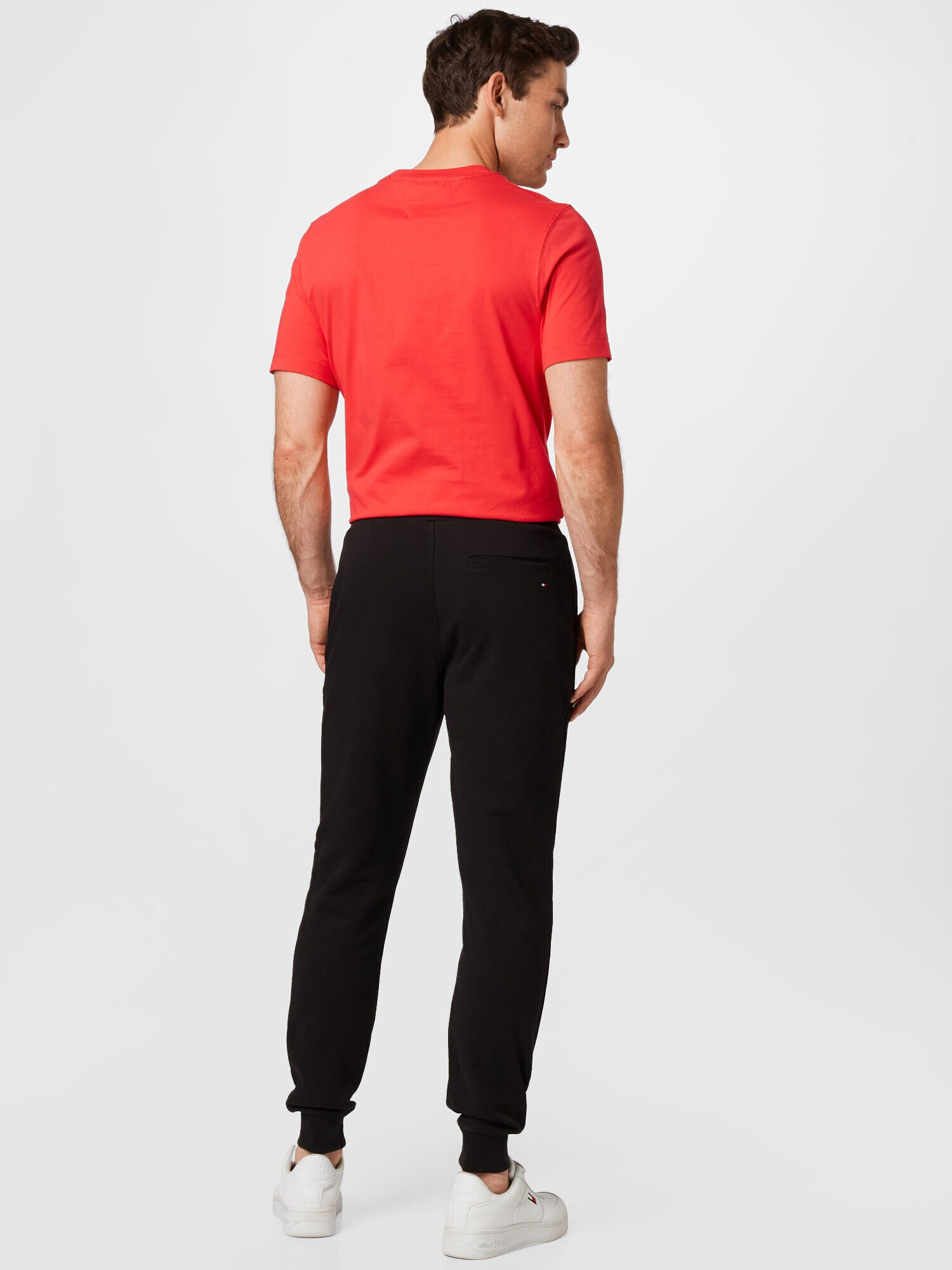 TOMMY HILFIGER Pantaloni roșu / negru / alb - Pled.ro