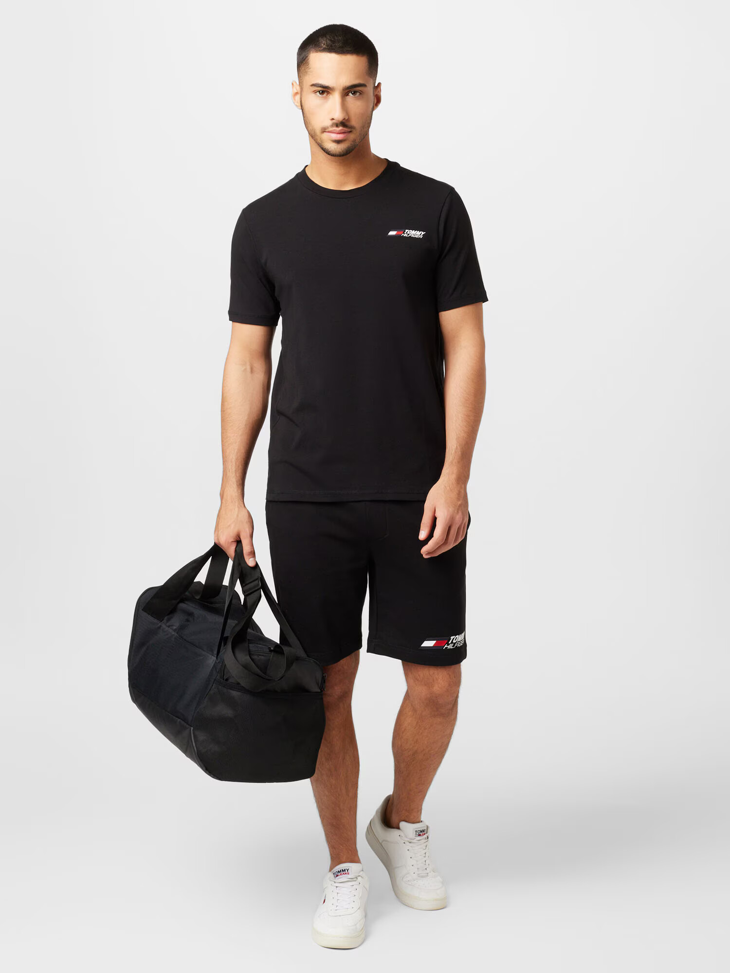 TOMMY HILFIGER Pantaloni sport roșu / negru / alb - Pled.ro