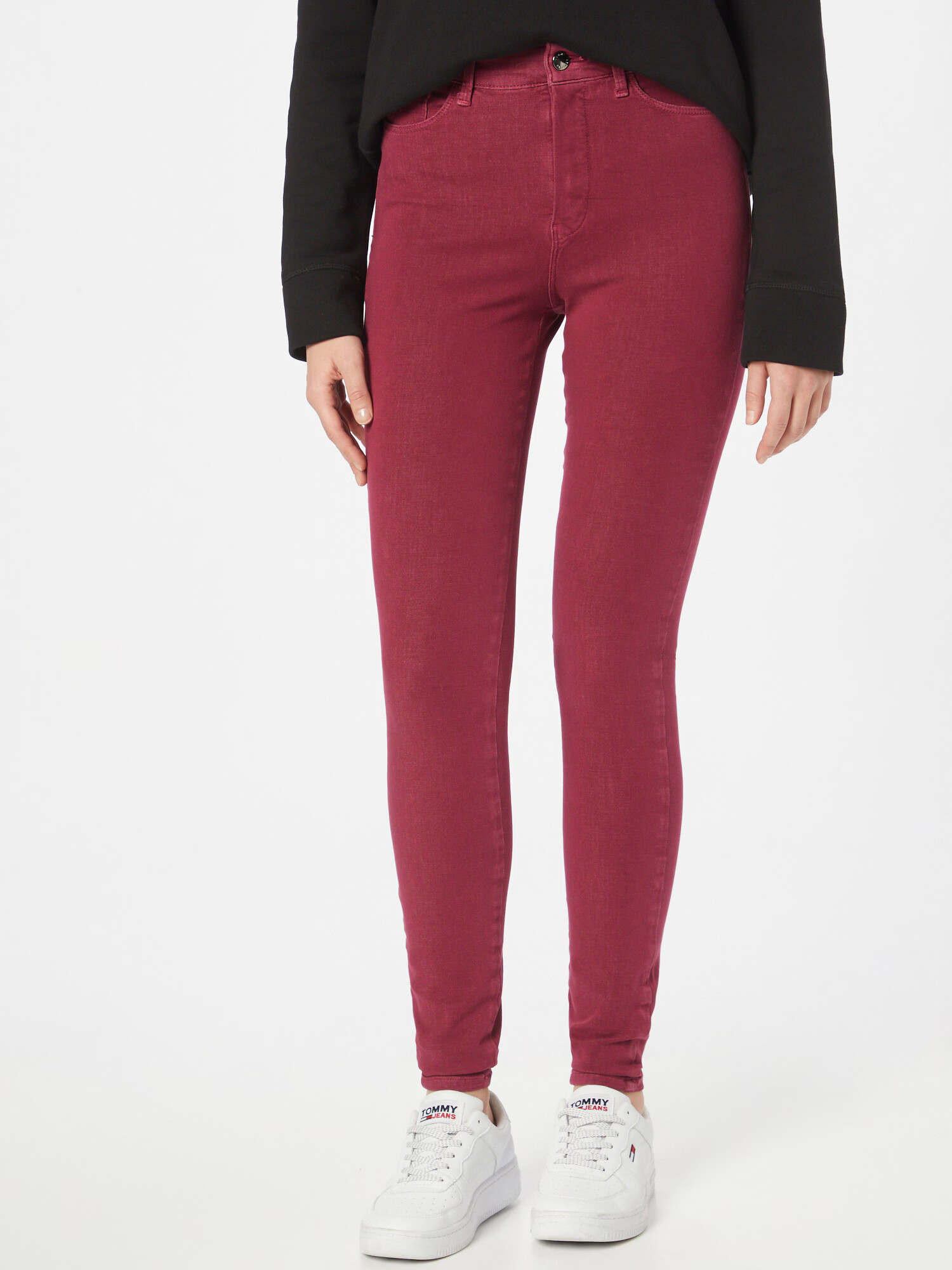 TOMMY HILFIGER Pantaloni roz închis - Pled.ro