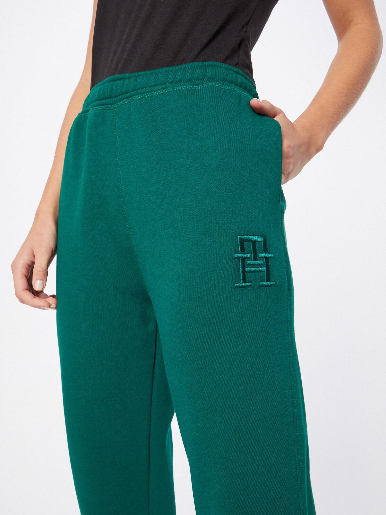 TOMMY HILFIGER Pantaloni verde închis - Pled.ro