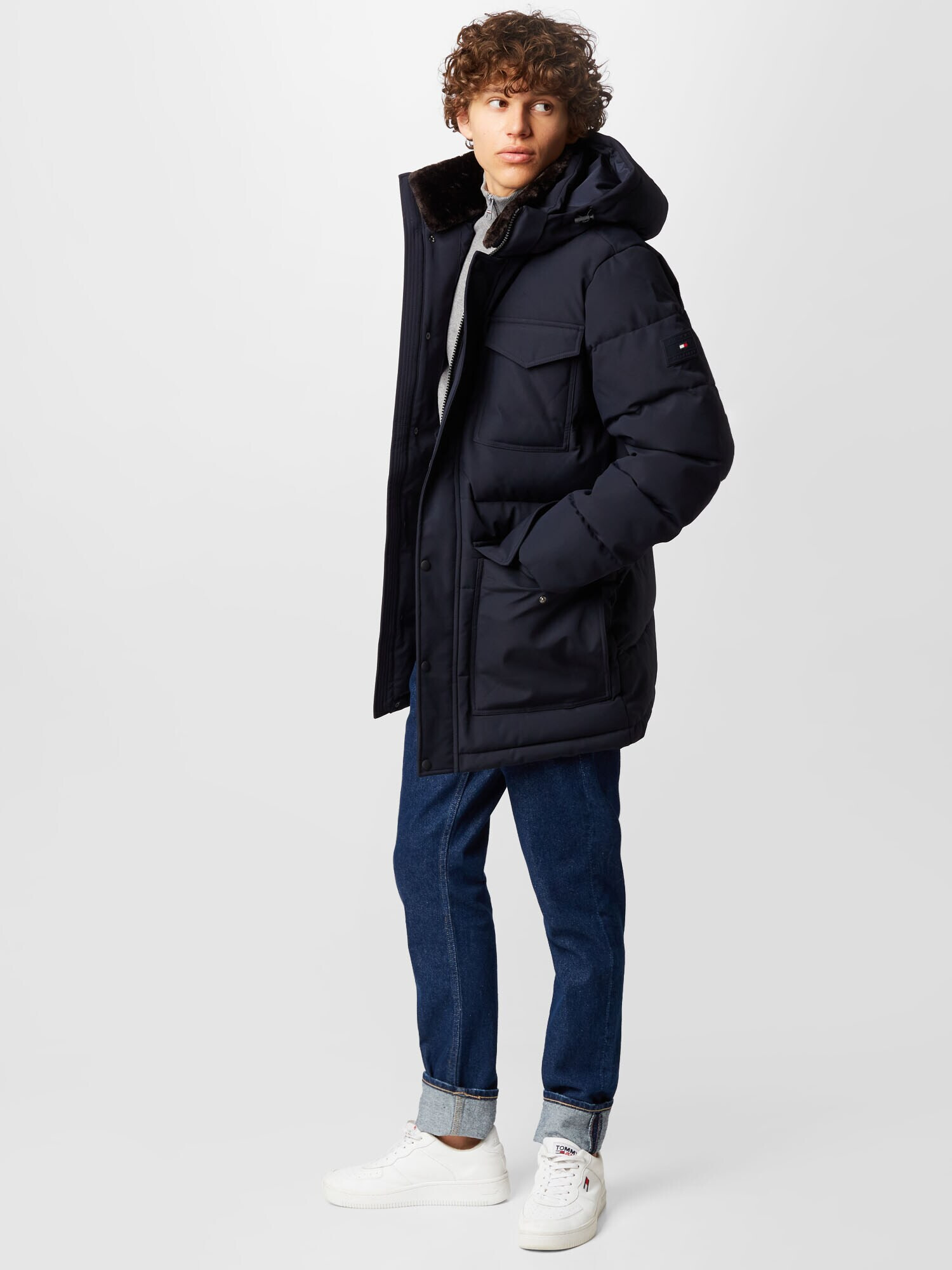 TOMMY HILFIGER Parka de iarnă bleumarin - Pled.ro