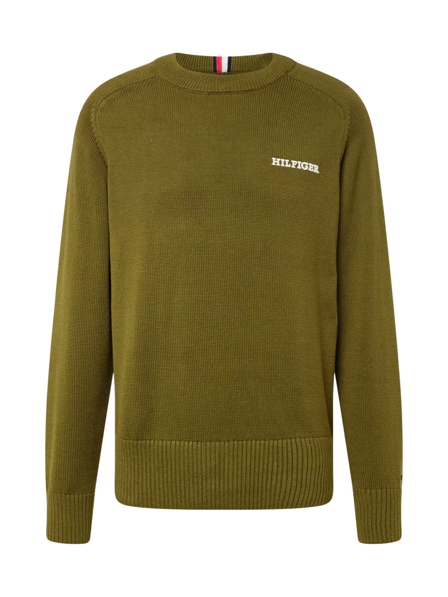 TOMMY HILFIGER Pullover bej / oliv - Pled.ro