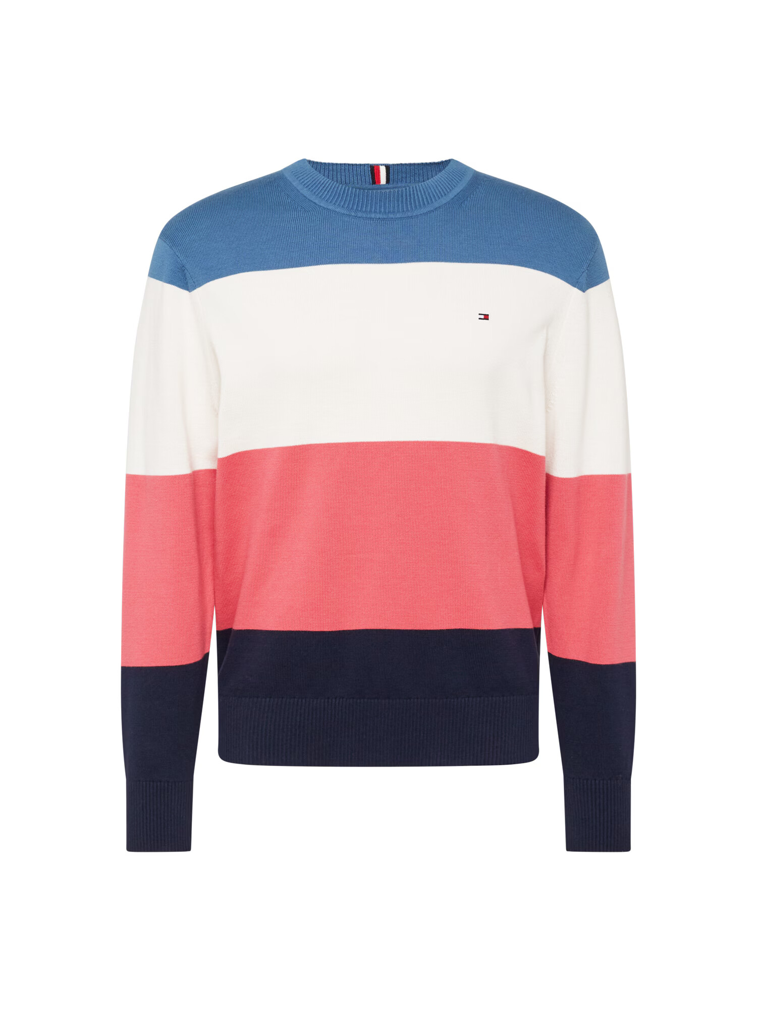 TOMMY HILFIGER Pulover albastru / albastru noapte / roz pitaya / alb - Pled.ro