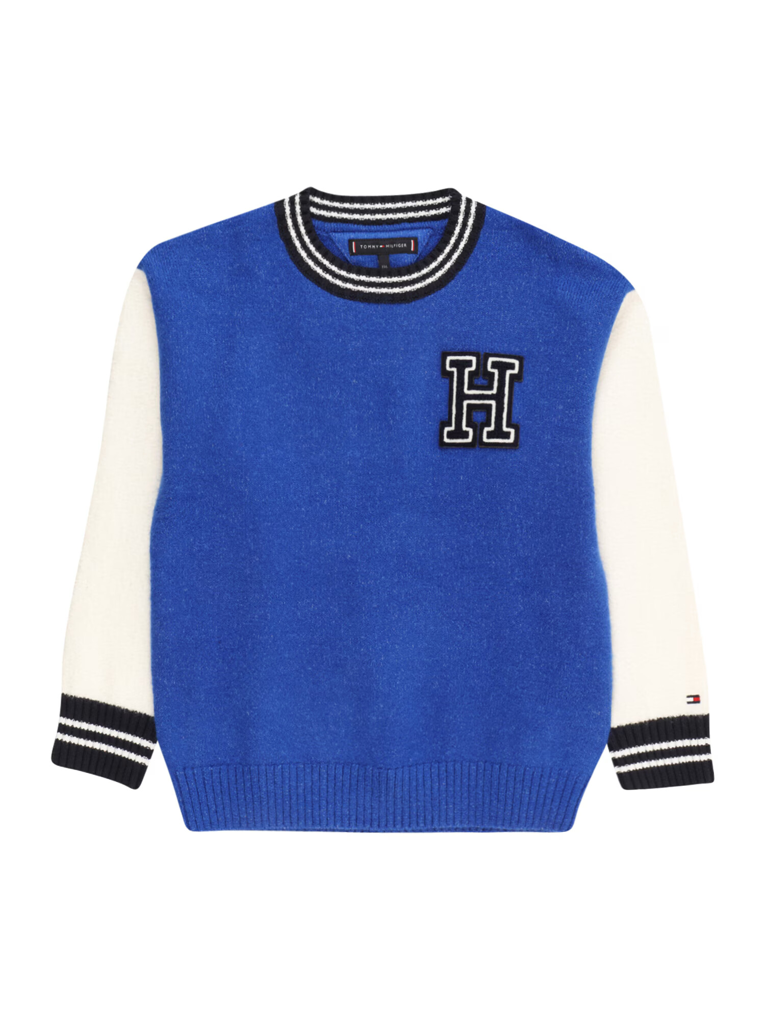 TOMMY HILFIGER Pulover albastru regal / roși aprins / negru / alb - Pled.ro