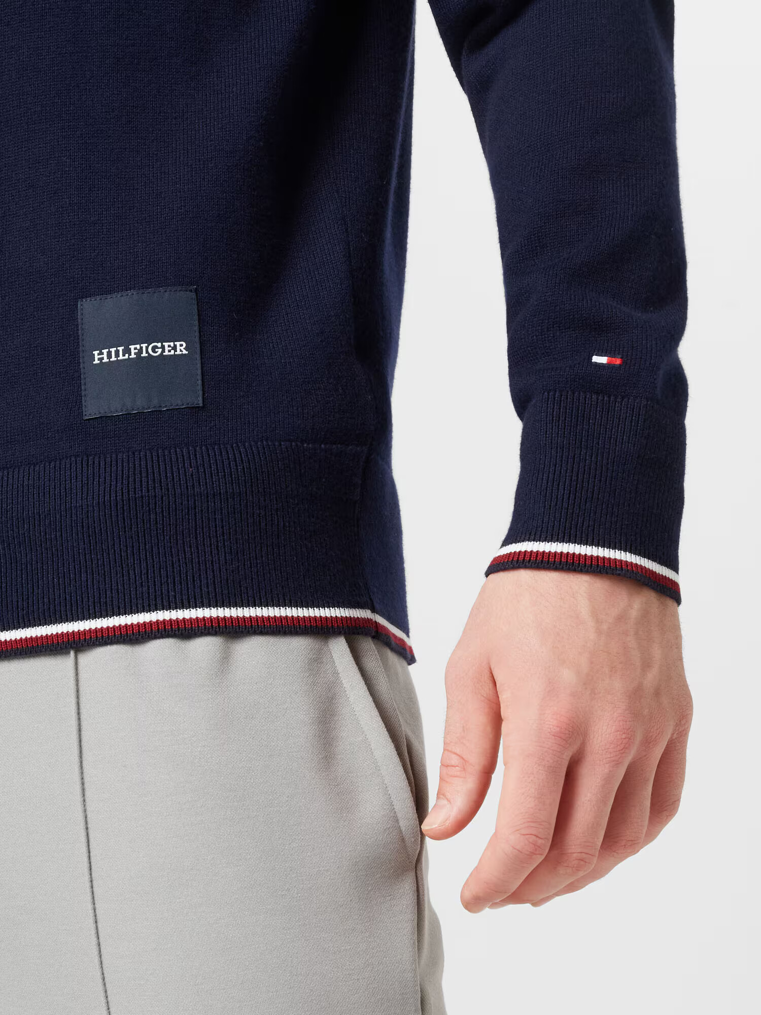 TOMMY HILFIGER Pulover albastru / roșu / alb - Pled.ro