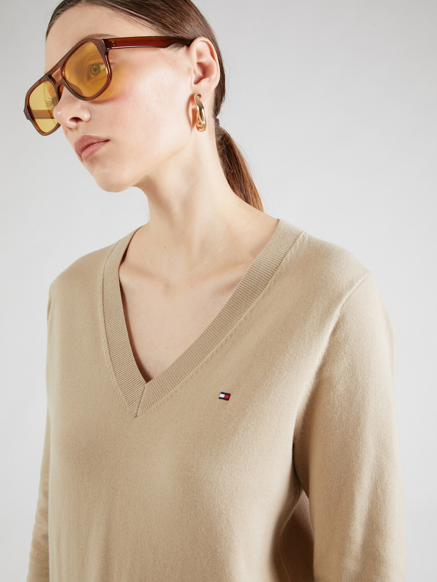 TOMMY HILFIGER Pulover bej - Pled.ro