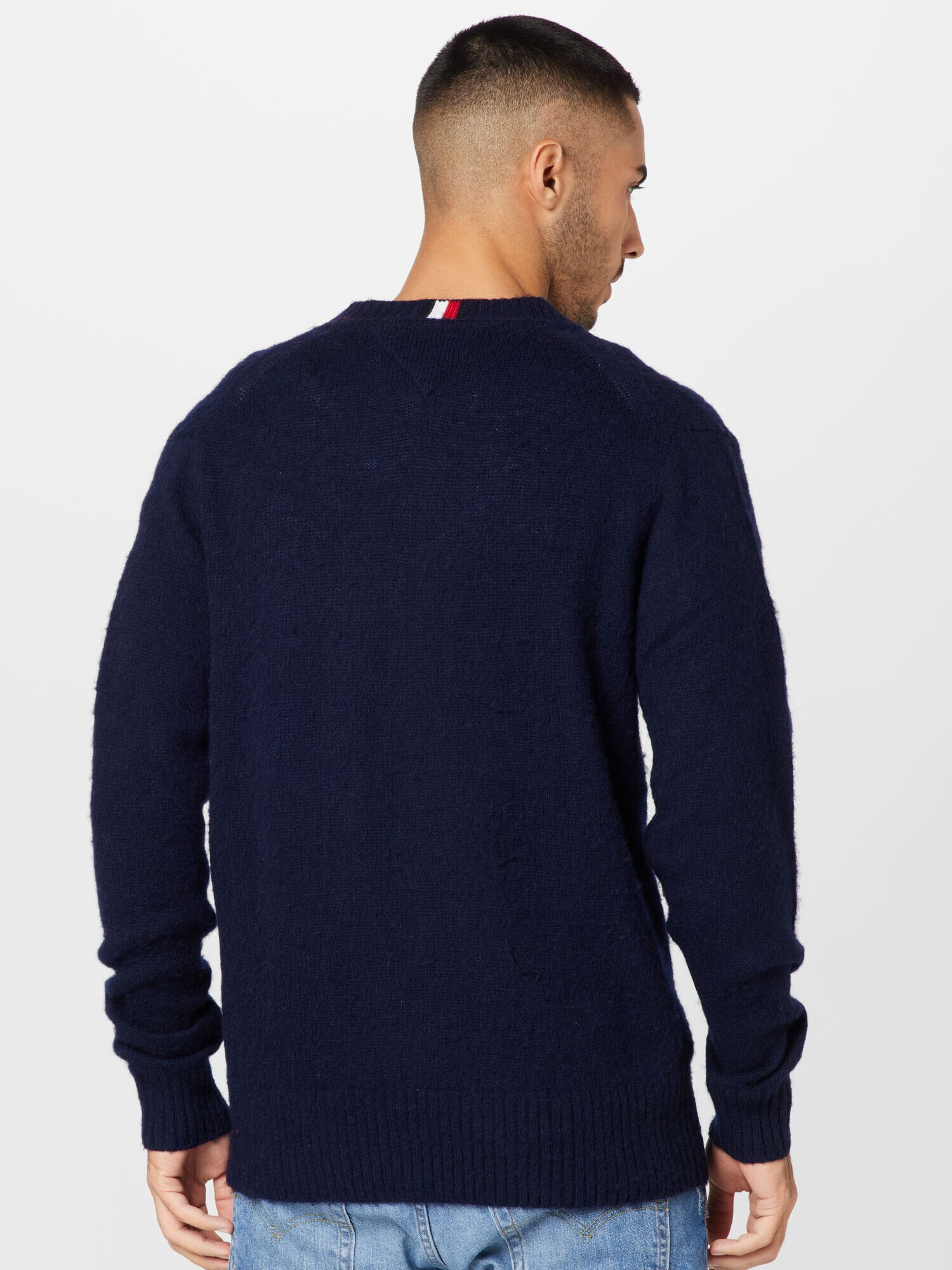 TOMMY HILFIGER Pulover bleumarin / roșu / alb - Pled.ro