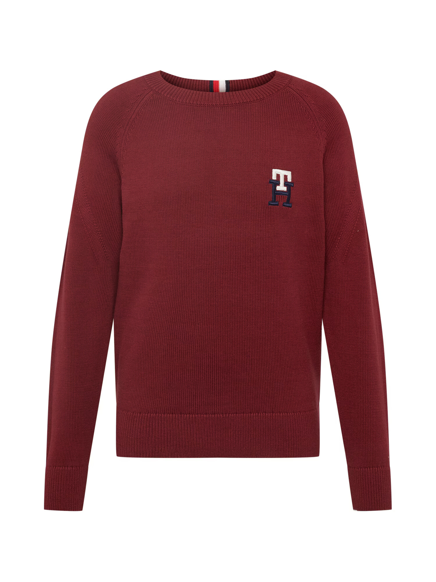 TOMMY HILFIGER Pulover bleumarin / roșu bordeaux / alb - Pled.ro