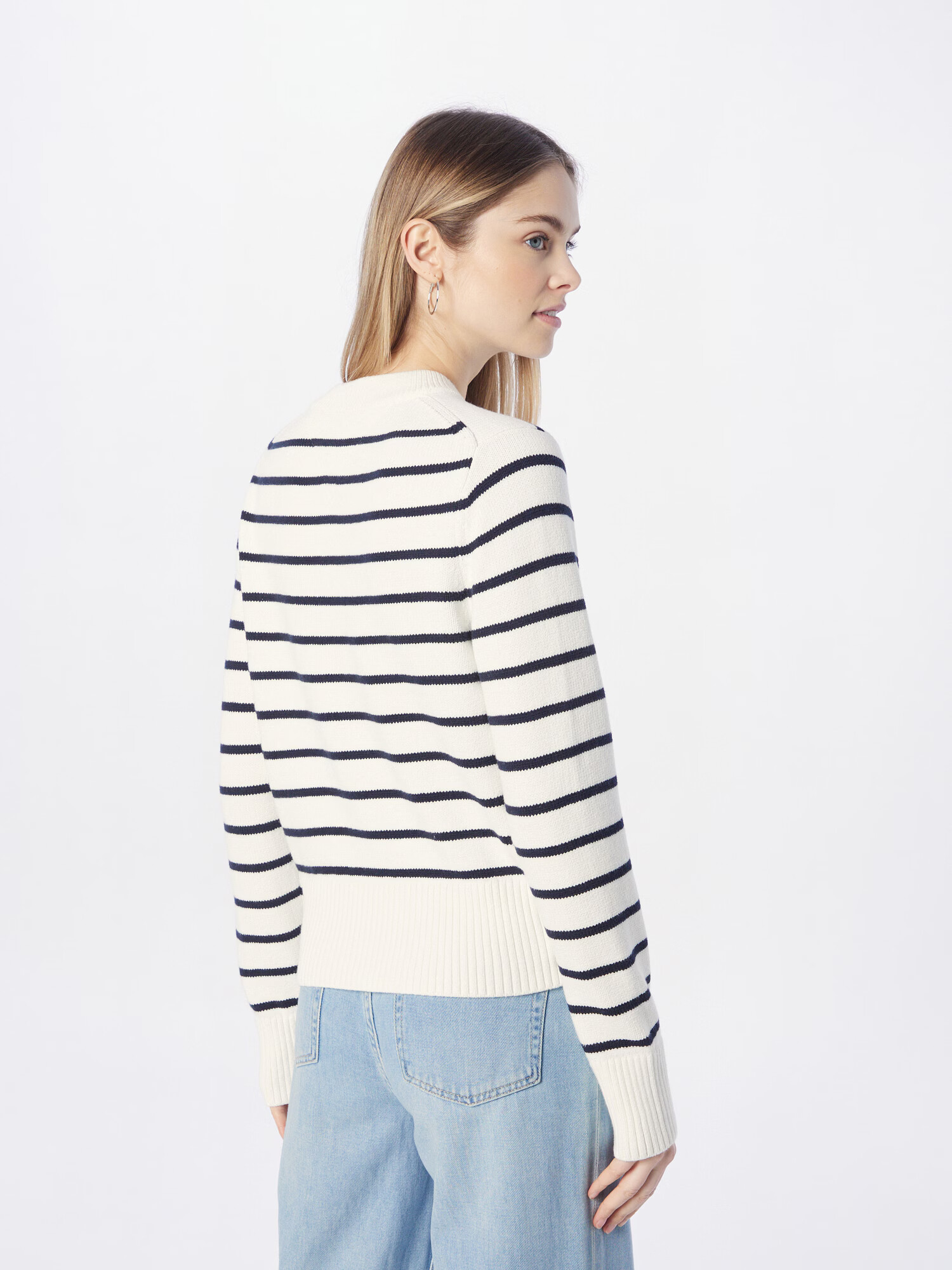 TOMMY HILFIGER Pulover 'Breton' albastru marin / alb - Pled.ro