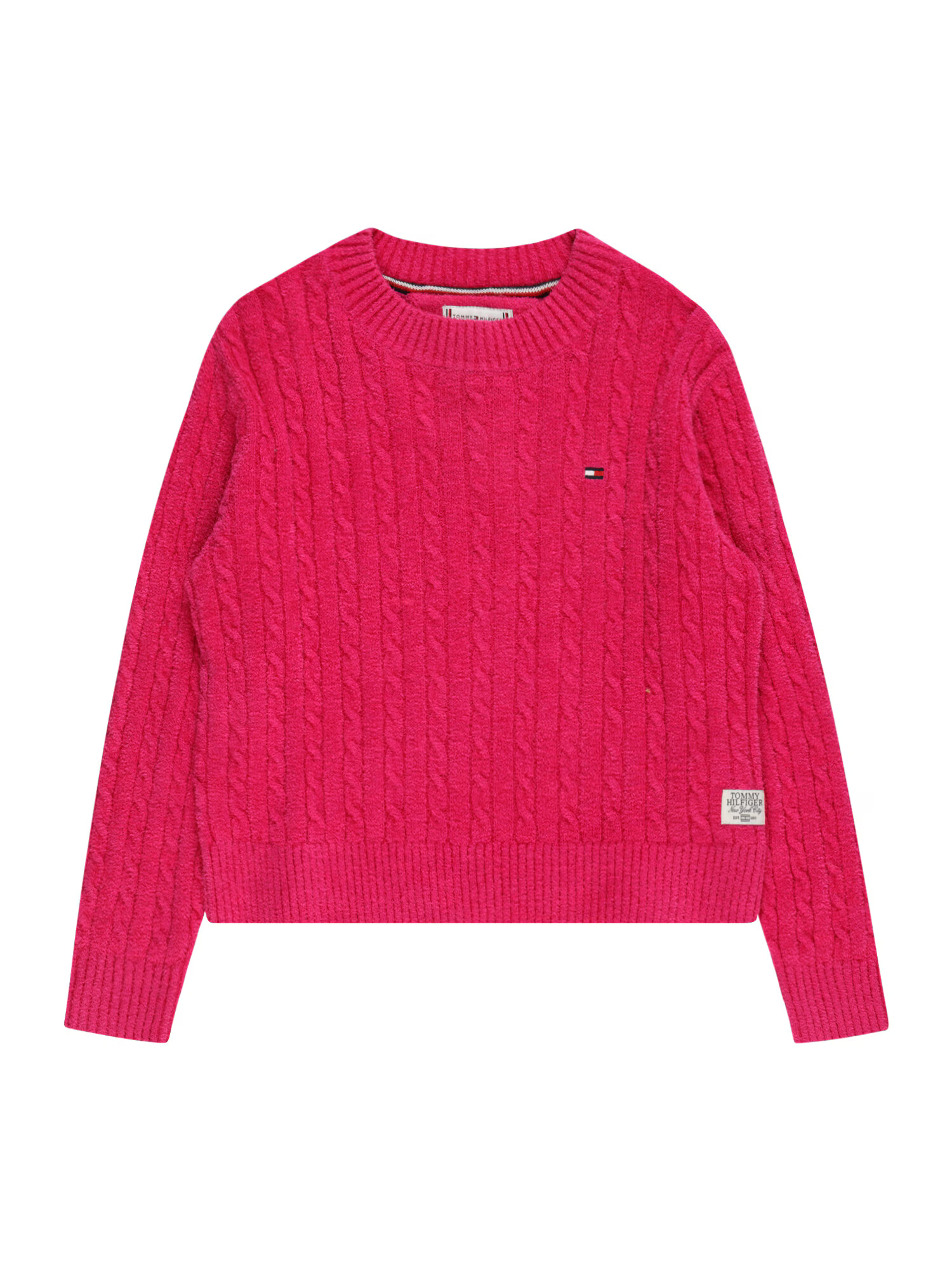 TOMMY HILFIGER Pulover 'CHENILLE' fucsia - Pled.ro