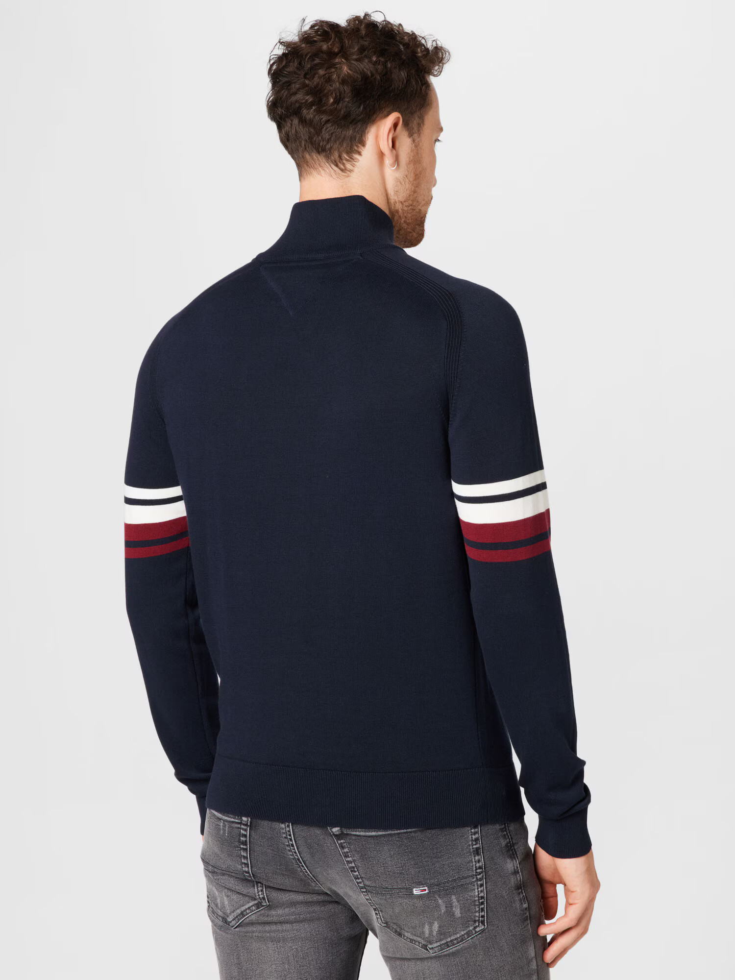 TOMMY HILFIGER Pulover crem / albastru / alb - Pled.ro