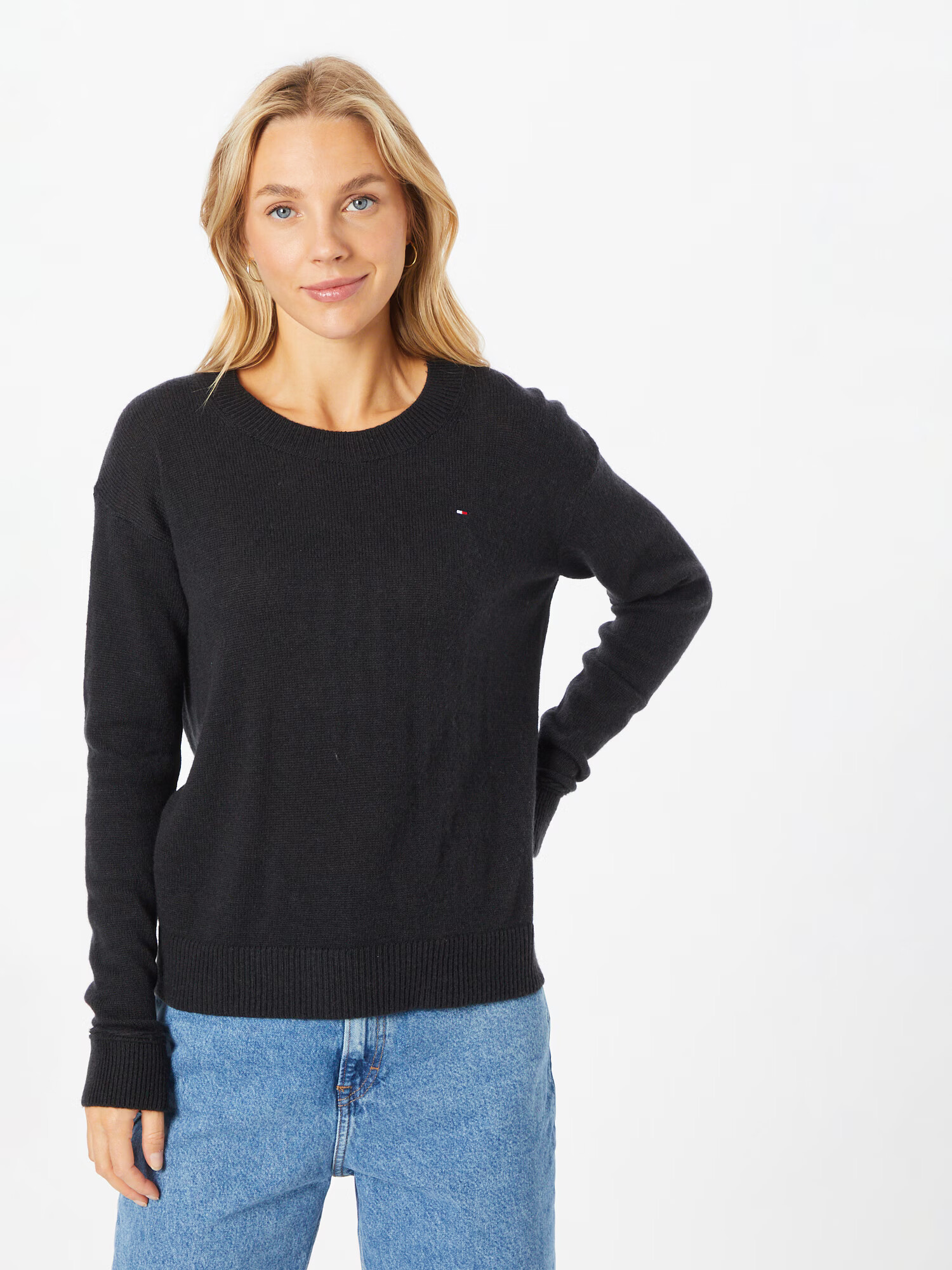 TOMMY HILFIGER Pulover negru - Pled.ro