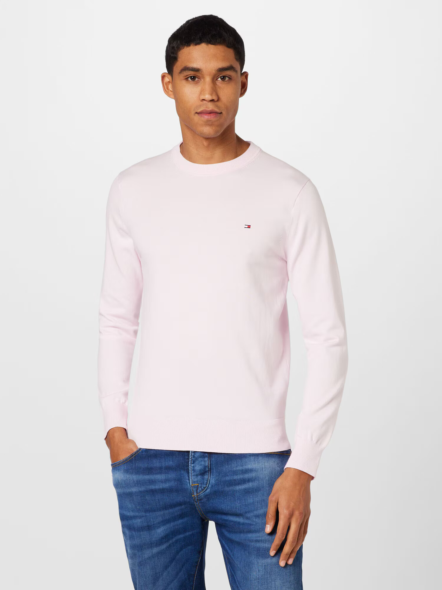 TOMMY HILFIGER Pulover roz pastel - Pled.ro