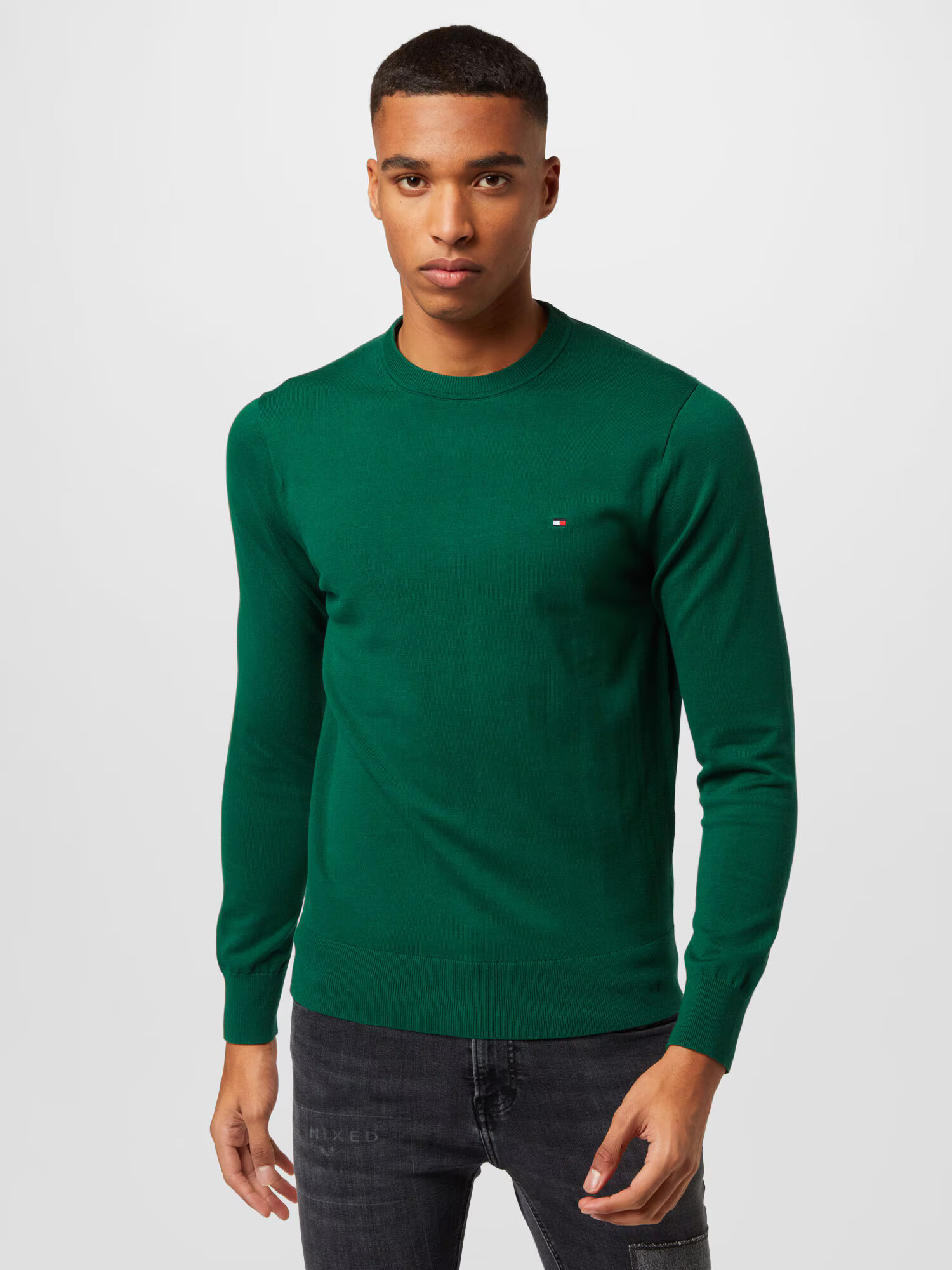 TOMMY HILFIGER Pulover verde - Pled.ro