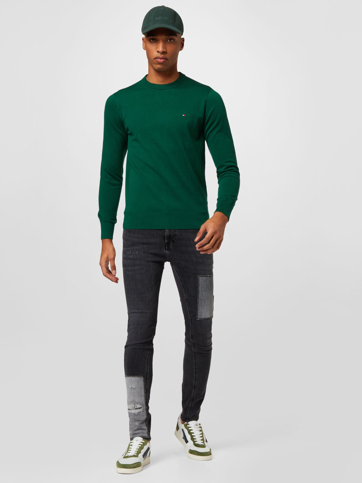 TOMMY HILFIGER Pulover verde - Pled.ro