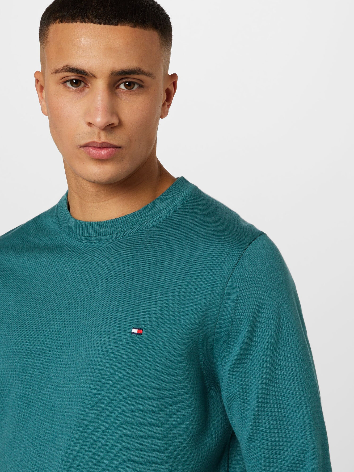 TOMMY HILFIGER Pulover verde jad - Pled.ro