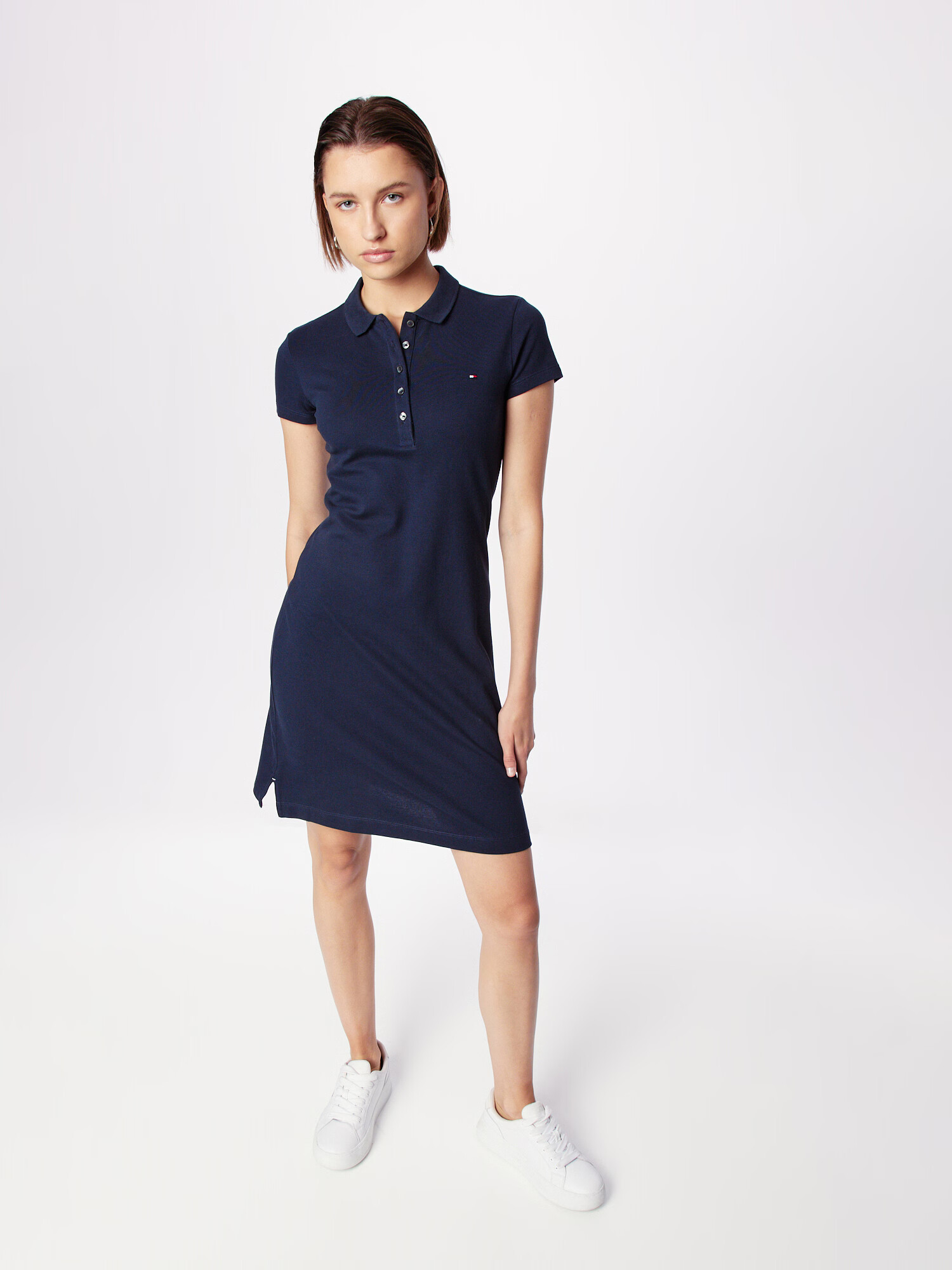 TOMMY HILFIGER Rochie 'HERITAGE' albastru închis / roși aprins / alb - Pled.ro