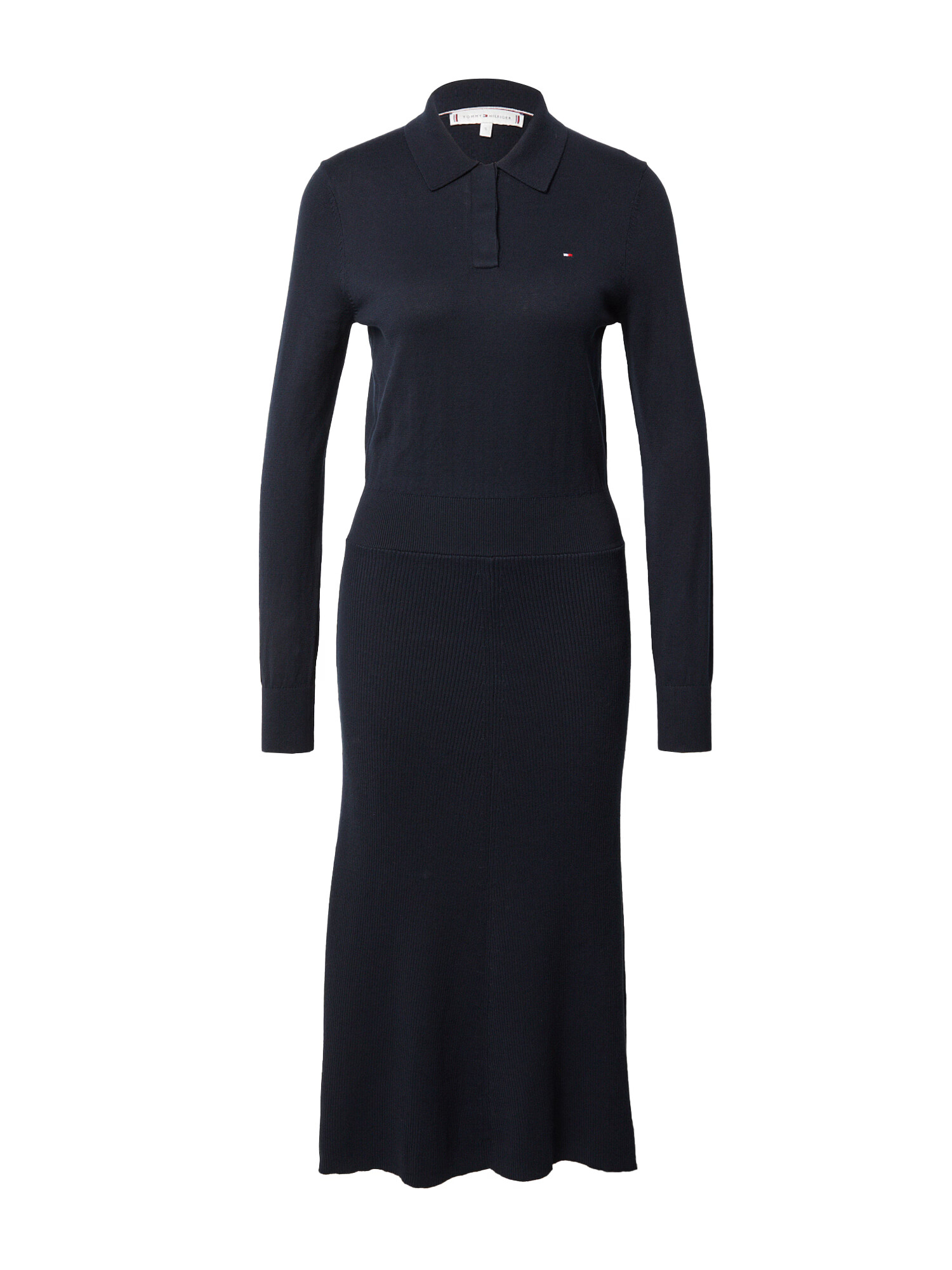 TOMMY HILFIGER Rochie tricotat bleumarin / roșu intens / alb - Pled.ro