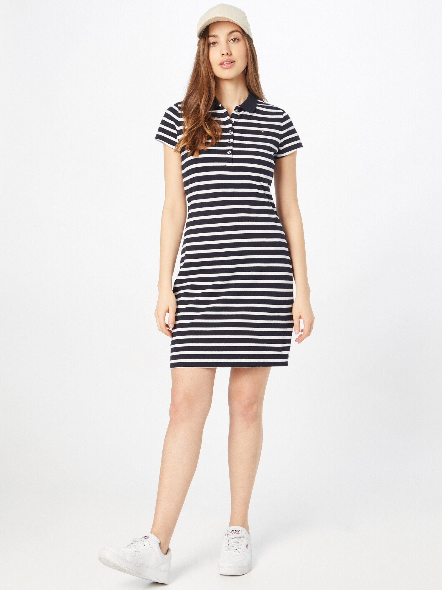 TOMMY HILFIGER Rochie bleumarin / roșu / negru / alb - Pled.ro