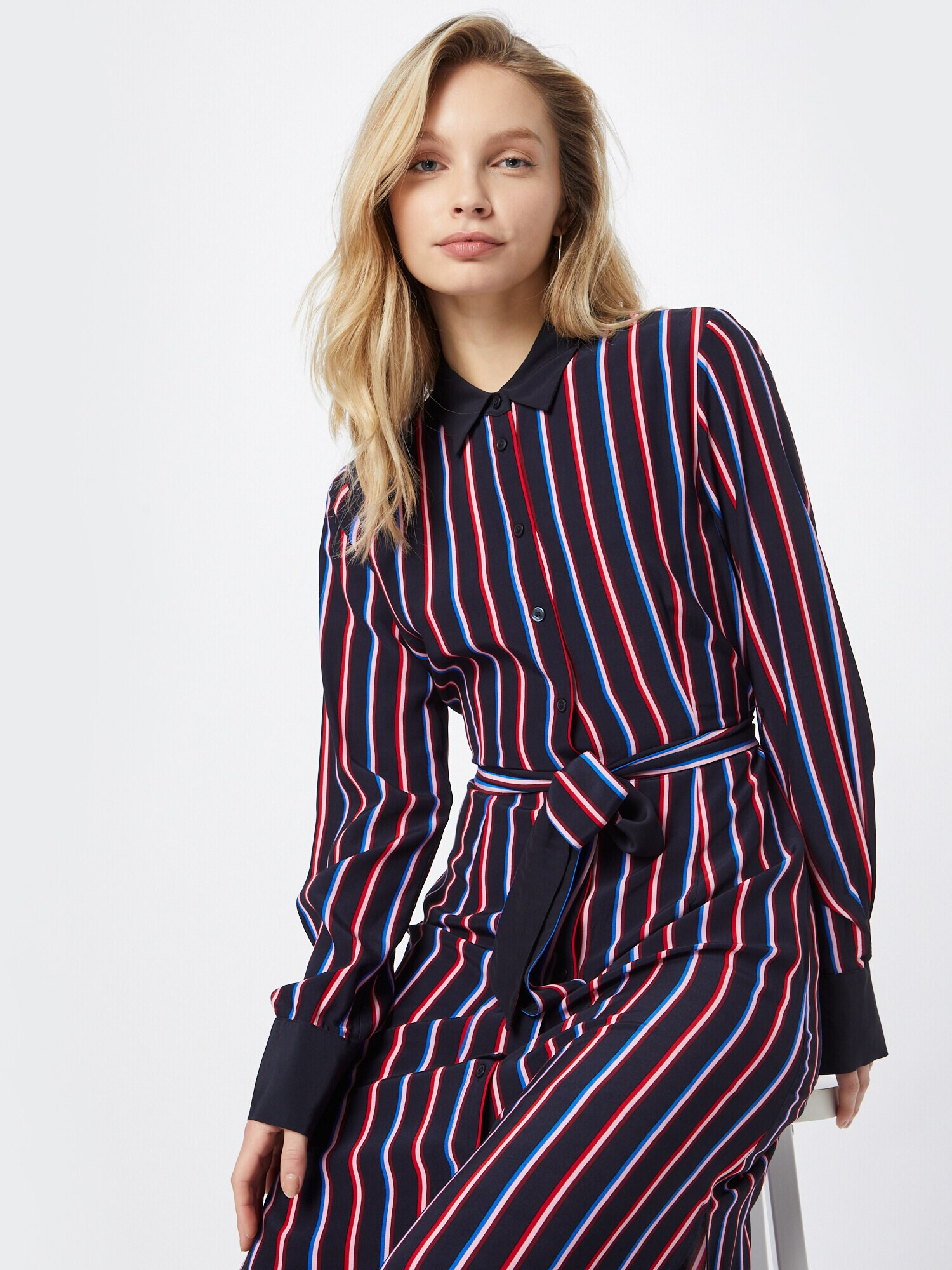 TOMMY HILFIGER Rochie tip bluză albastru / bleumarin / roșu / alb - Pled.ro