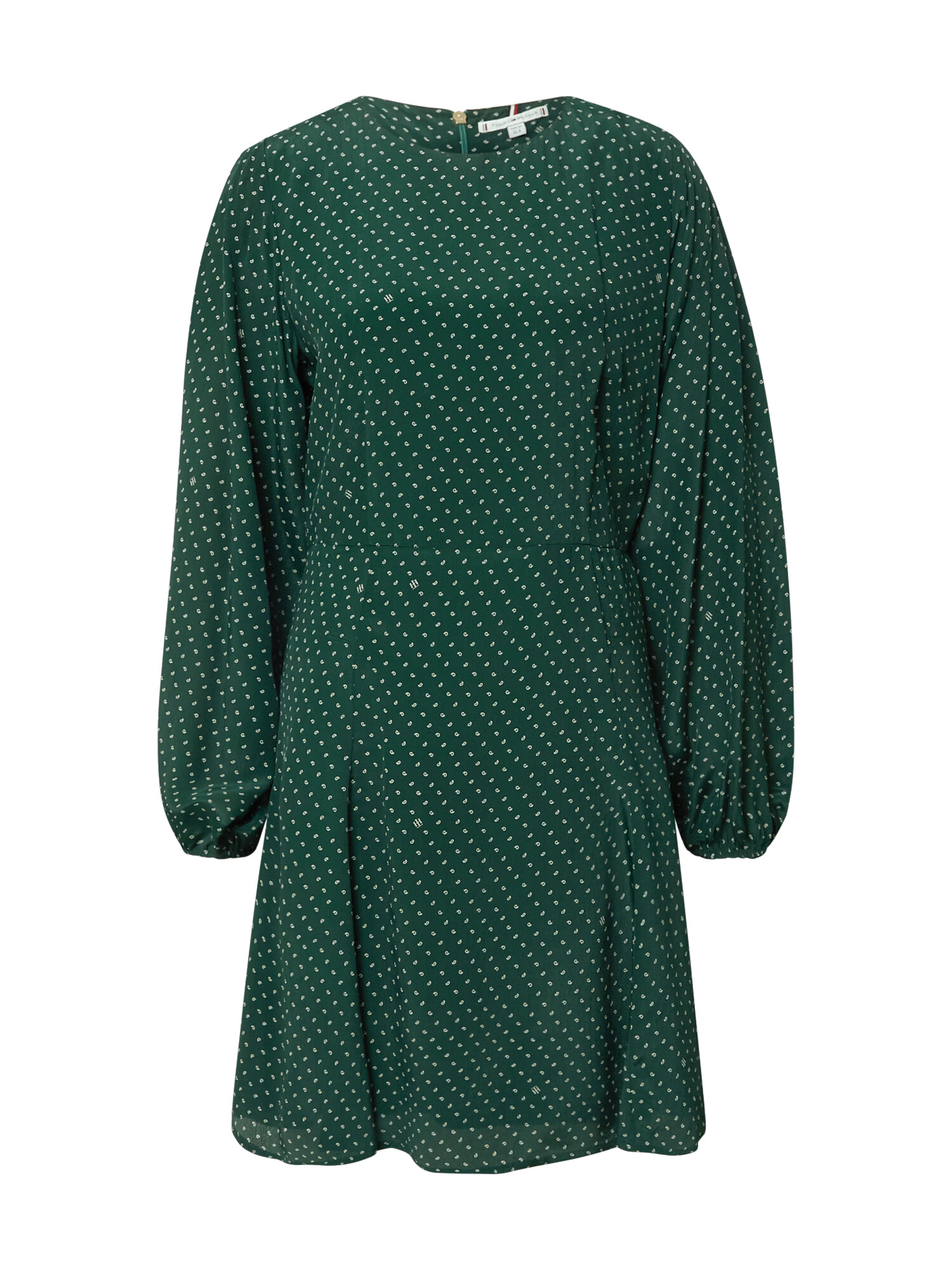 TOMMY HILFIGER Rochie verde pin / alb - Pled.ro