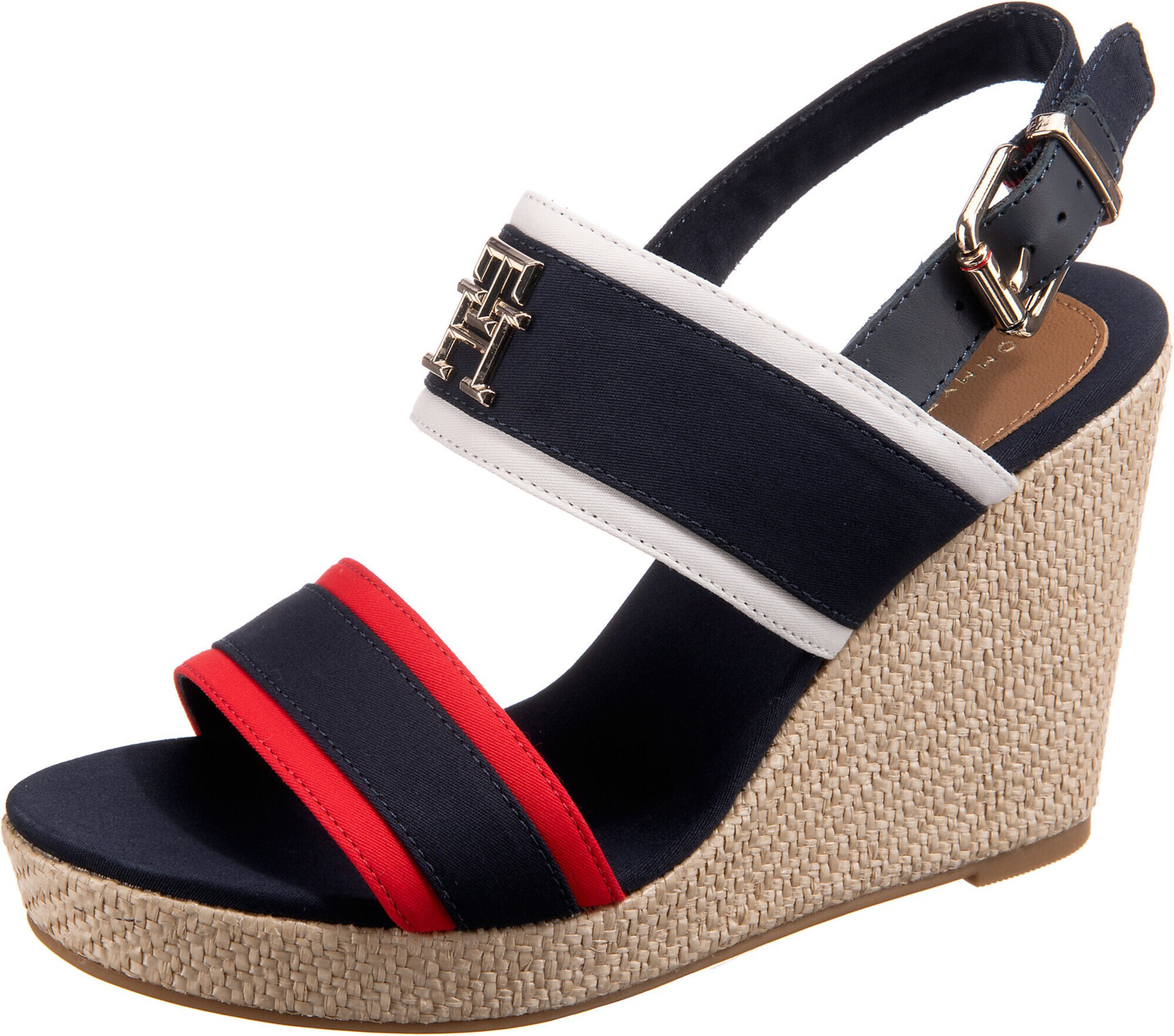 TOMMY HILFIGER Sandale albastru / roșu / alb - Pled.ro