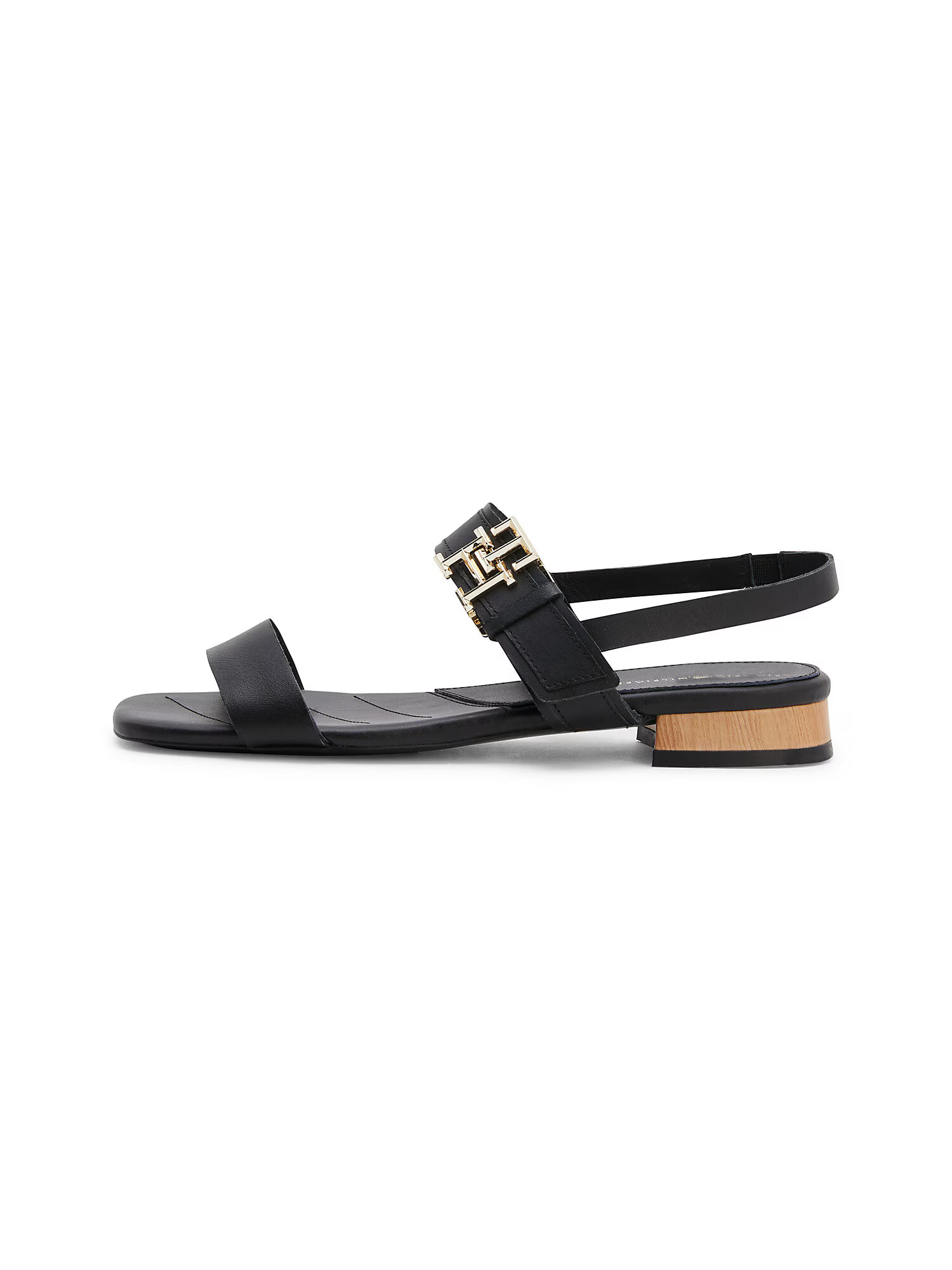 TOMMY HILFIGER Sandale cu baretă auriu / negru - Pled.ro