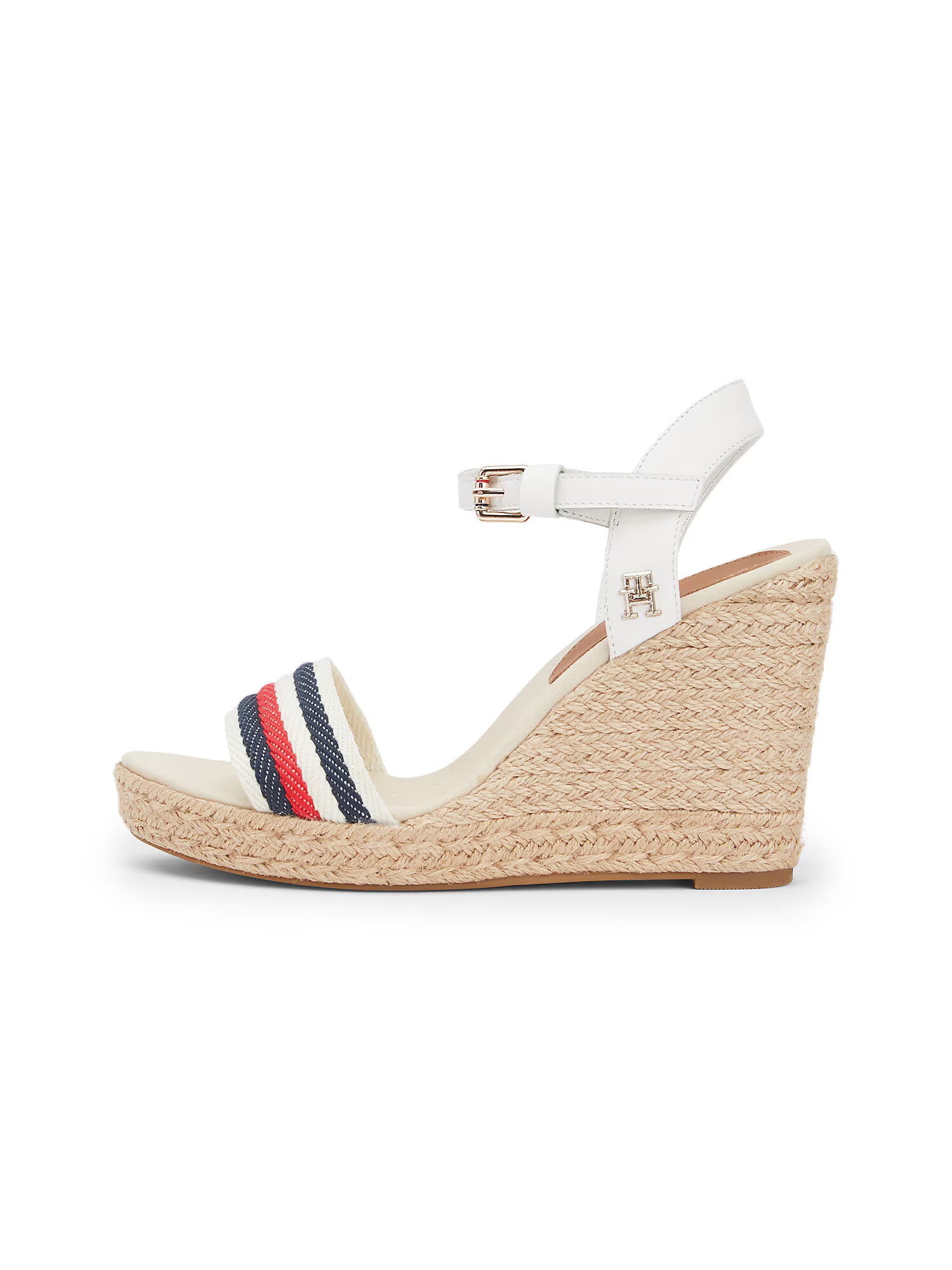 TOMMY HILFIGER Sandale ecru / albastru noapte / roșu - Pled.ro