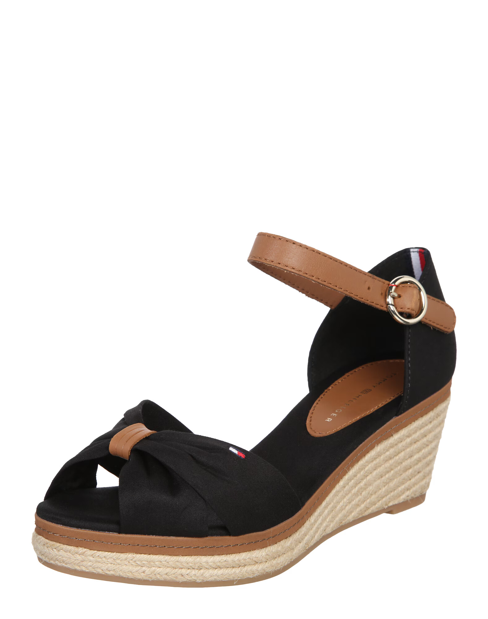 TOMMY HILFIGER Sandale 'Elba' maro coniac / negru - Pled.ro