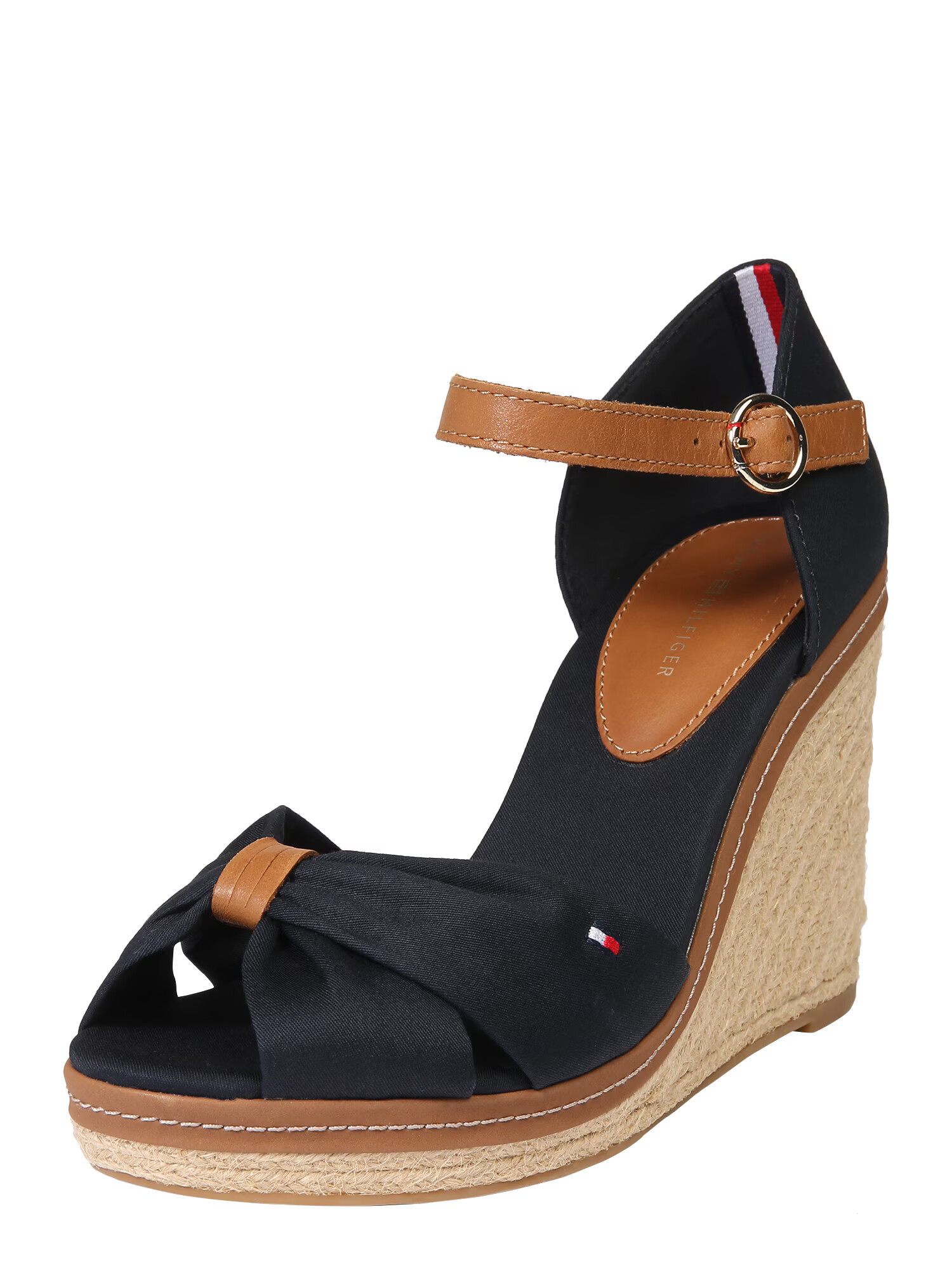 TOMMY HILFIGER Sandale 'Elena' albastru noapte / maro - Pled.ro