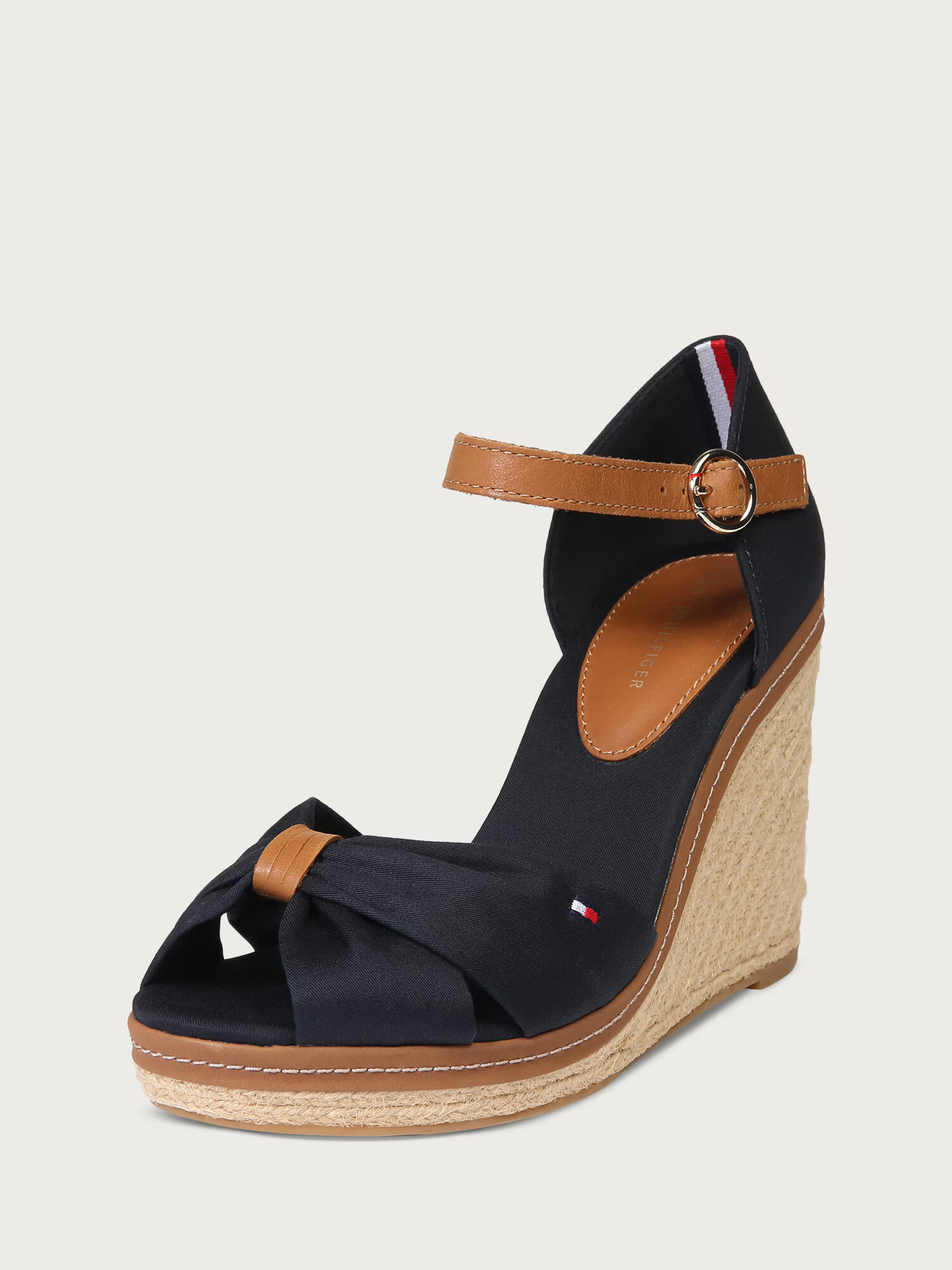 TOMMY HILFIGER Sandale 'Elena' albastru noapte / maro - Pled.ro