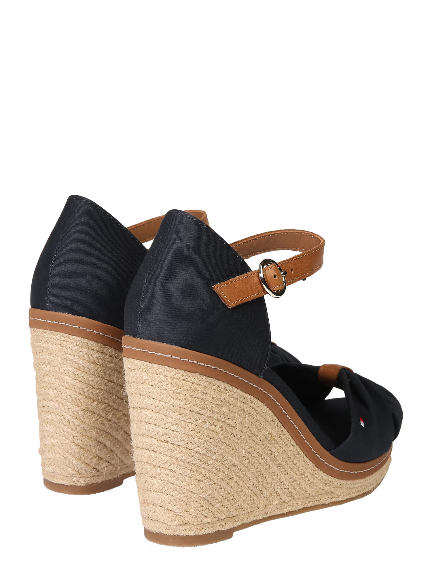 TOMMY HILFIGER Sandale 'Elena' albastru noapte / maro - Pled.ro