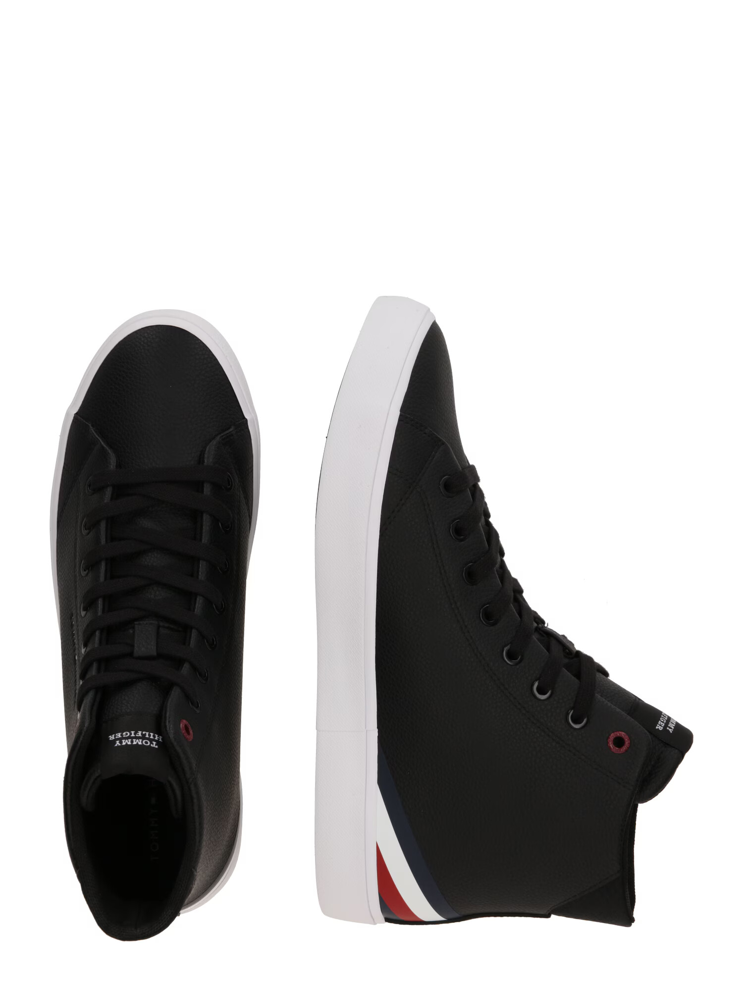 TOMMY HILFIGER Sneaker înalt albastru închis / roşu închis / negru / alb - Pled.ro