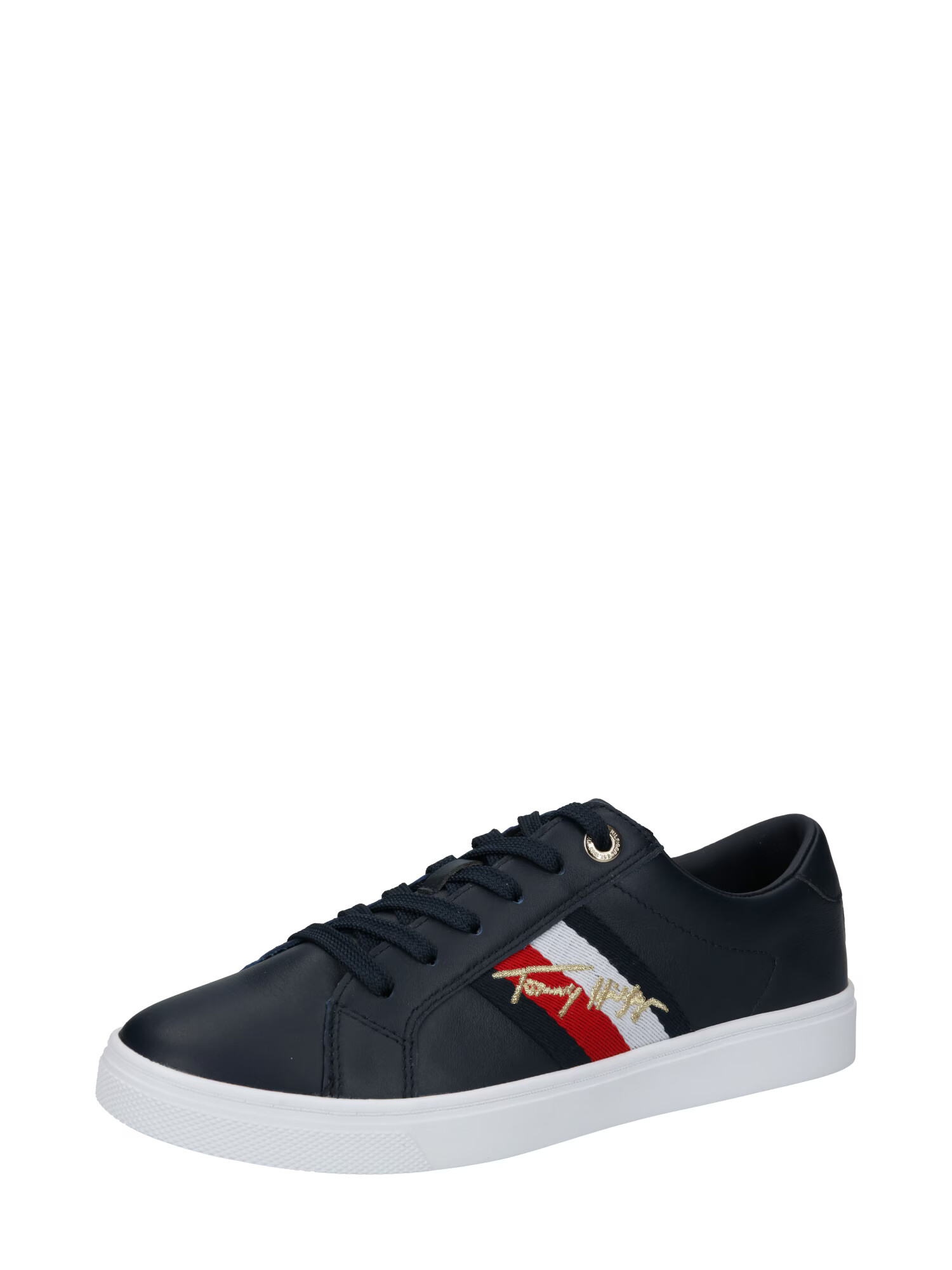 TOMMY HILFIGER Sneaker low albastru închis / auriu / roșu / alb - Pled.ro