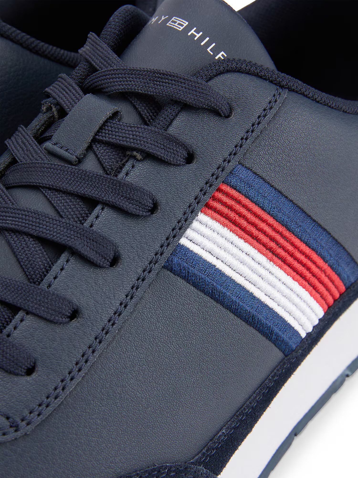 TOMMY HILFIGER Sneaker low albastru închis / roșu / alb - Pled.ro