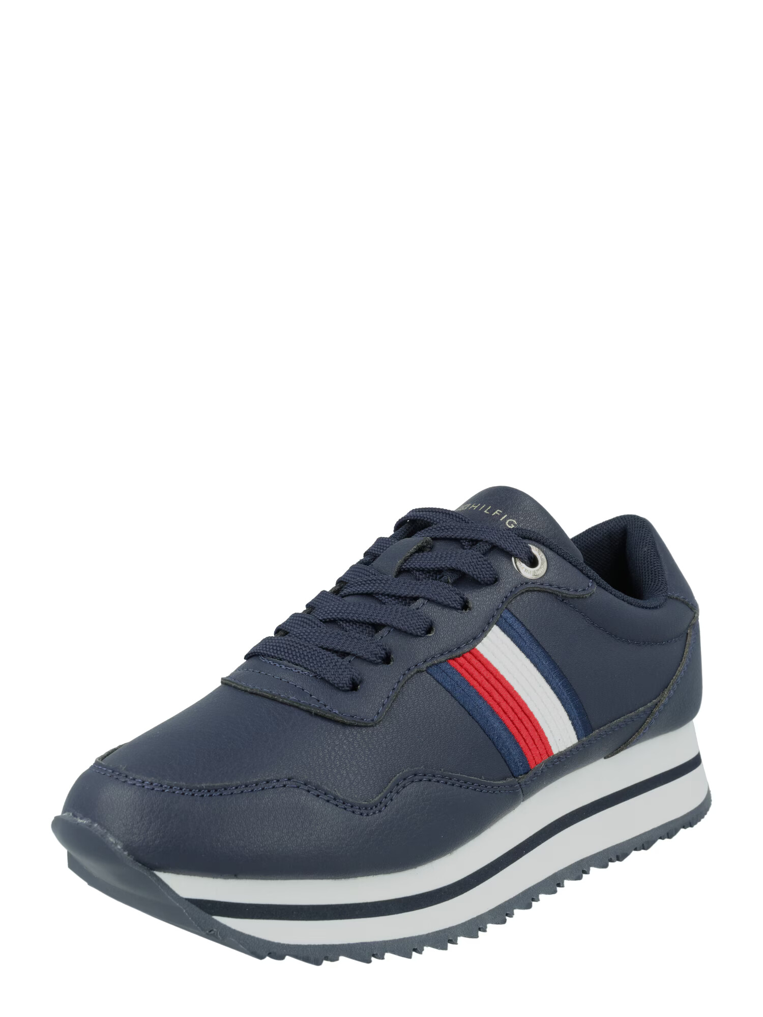 TOMMY HILFIGER Sneaker low bleumarin / roșu / alb - Pled.ro