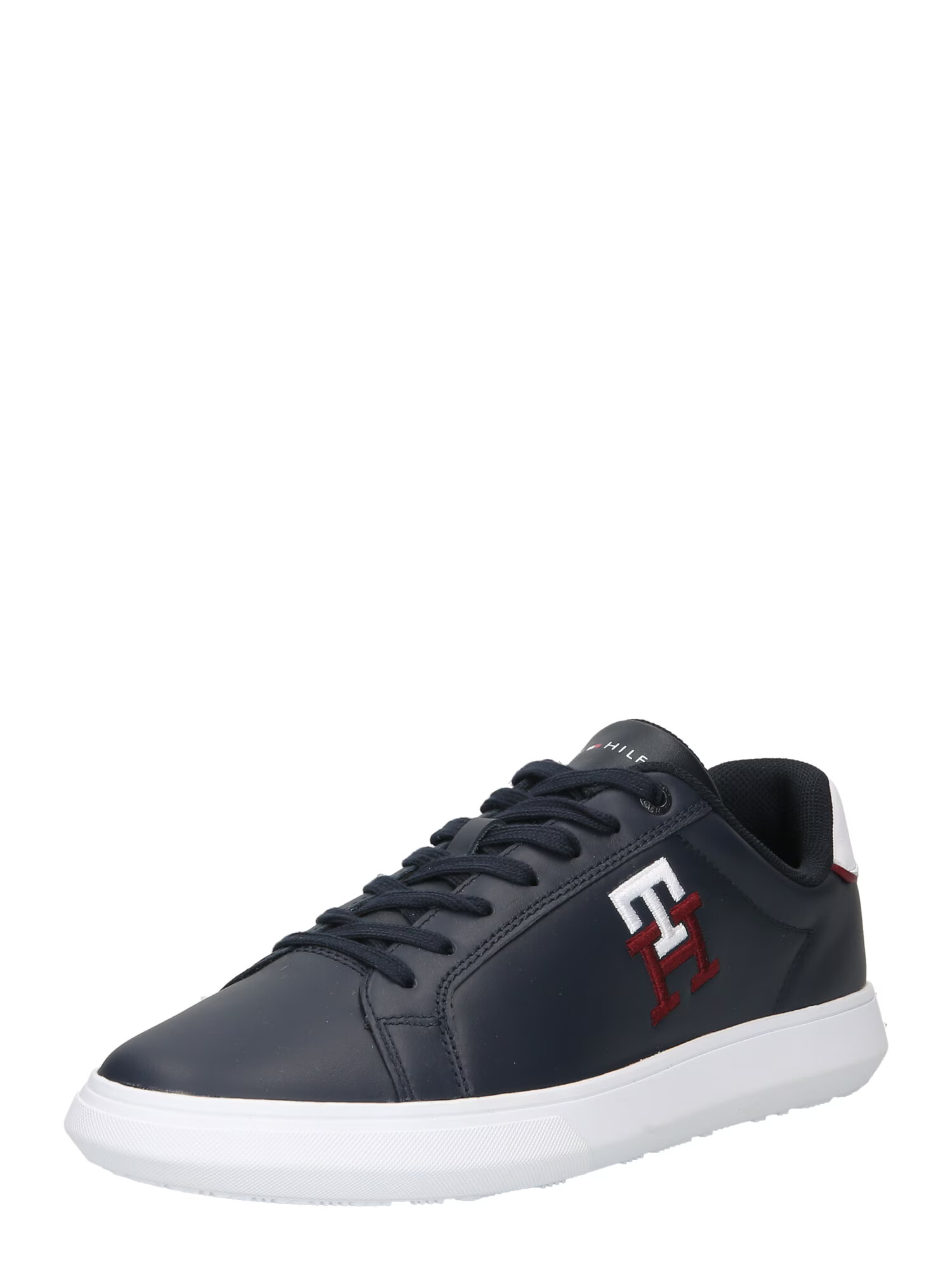 TOMMY HILFIGER Sneaker low albastru închis / roșu bordeaux / alb - Pled.ro