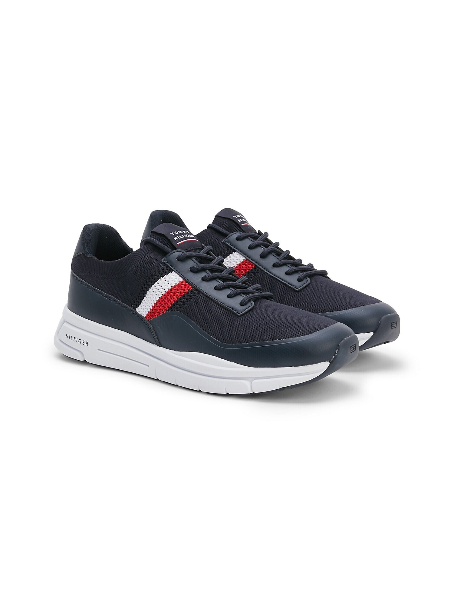 TOMMY HILFIGER Sneaker low albastru închis / roșu / negru / alb - Pled.ro