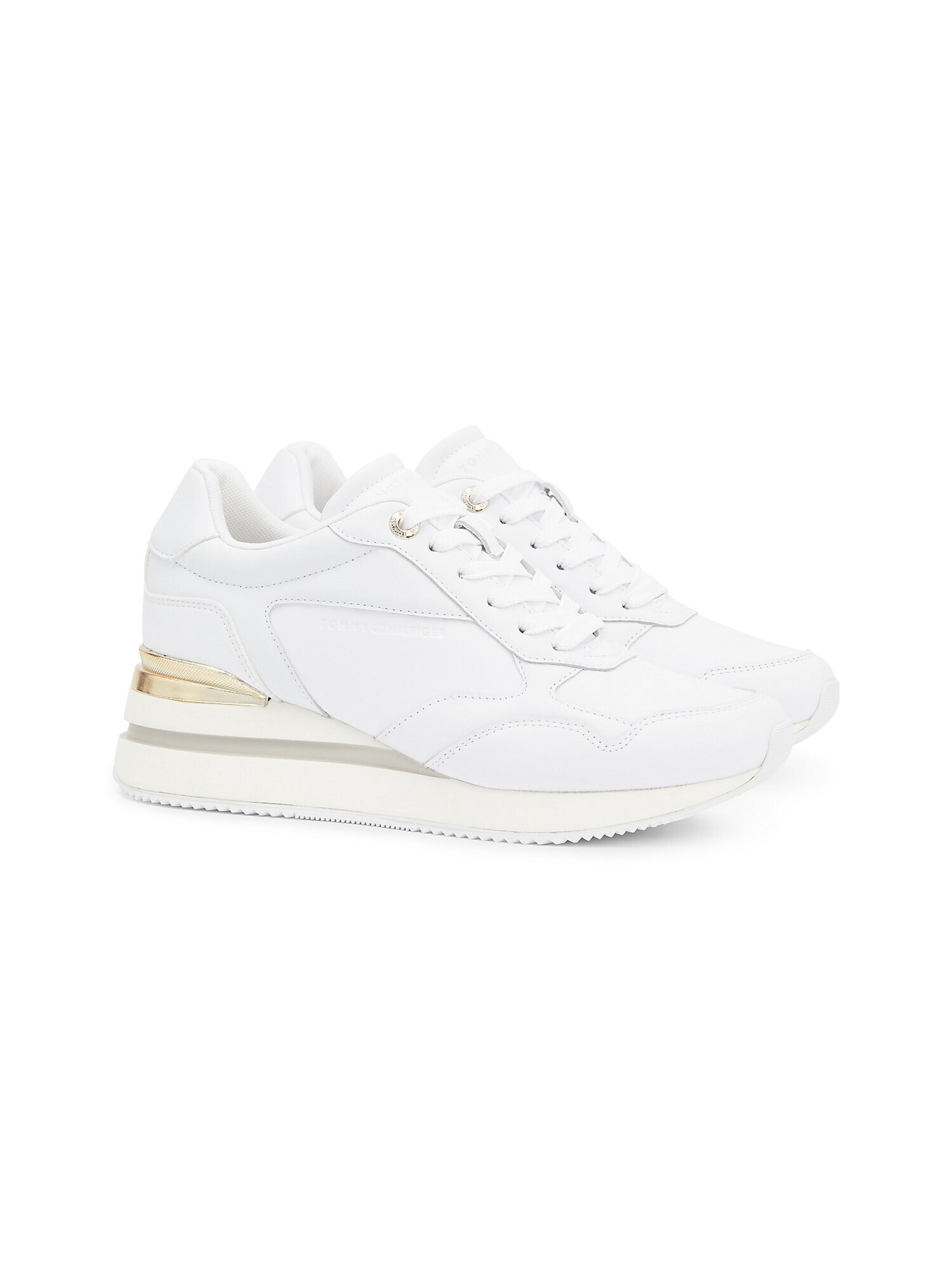 TOMMY HILFIGER Sneaker low auriu / alb - Pled.ro