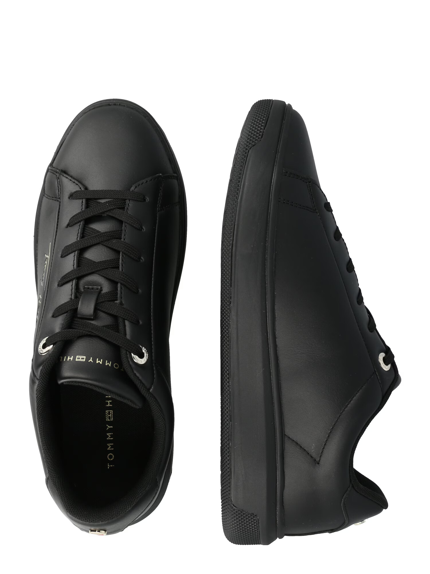 TOMMY HILFIGER Sneaker low auriu / negru - Pled.ro